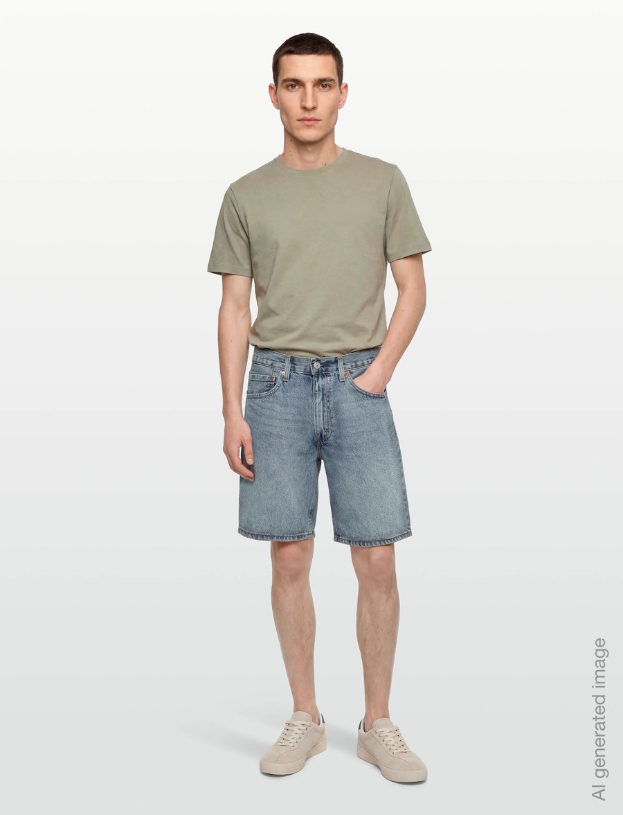 Levi's® - 454 RELAXED SHORTS MY BEST ALB - lühikesed teksapüksid - light indigo - worn in - 0