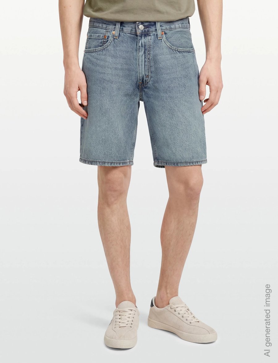 Levi's® - 454 RELAXED SHORTS MY BEST ALB - lühikesed teksapüksid - light indigo - worn in - 3