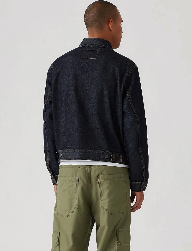 Levi's® - EMBARCADERO STATION JKT LOVE Y - unlined denim jackets - dark indigo - flat finish - 2