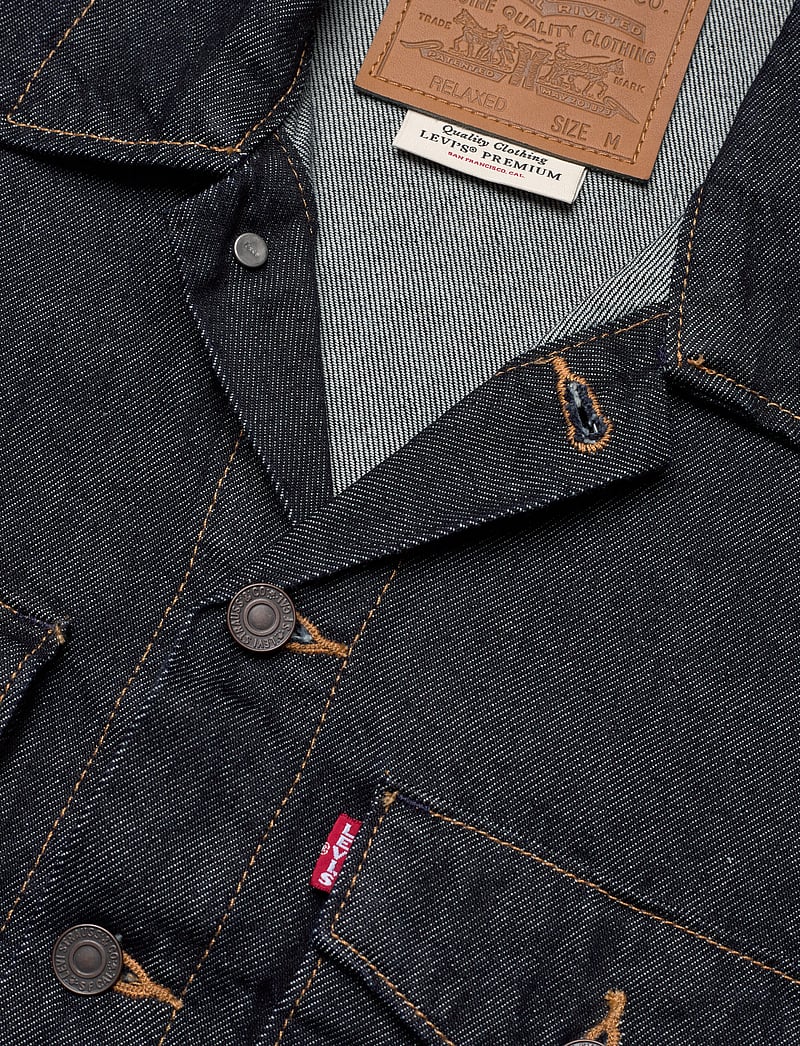 Levi's® - EMBARCADERO STATION JKT LOVE Y - unlined denim jackets - dark indigo - flat finish - 3