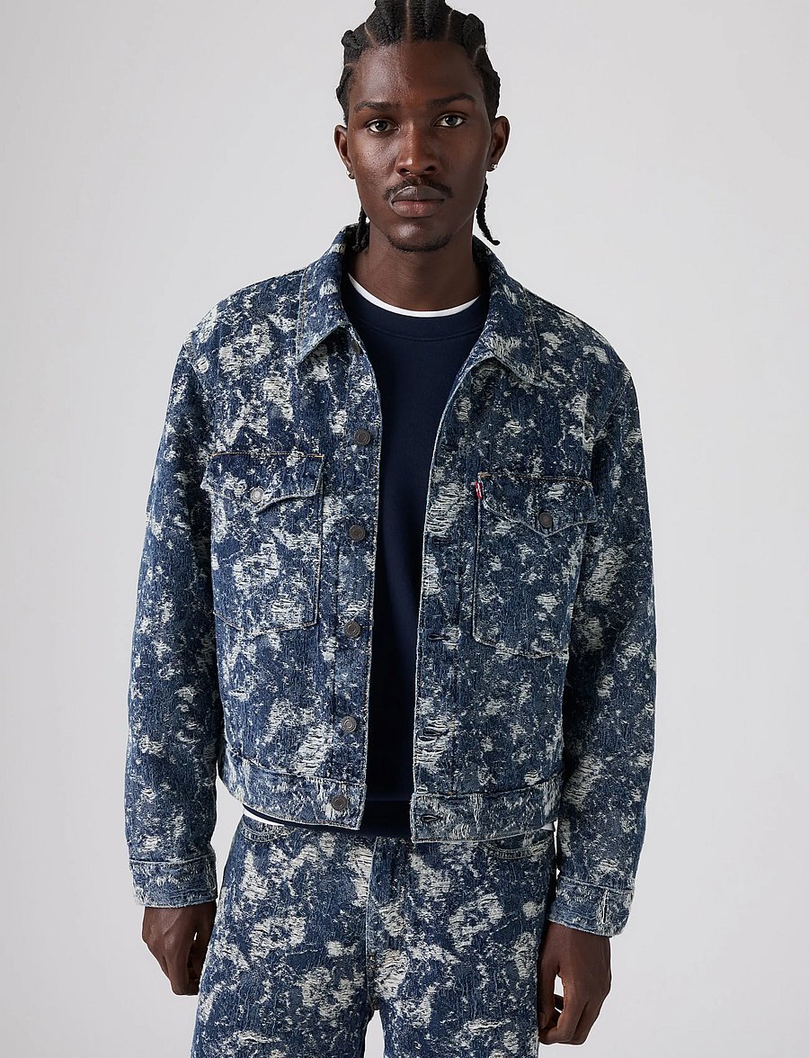 Levi's® - EMBARCADERO STATION JKT IT WAS - ungefütterte denimjacken - med indigo - worn in - 0