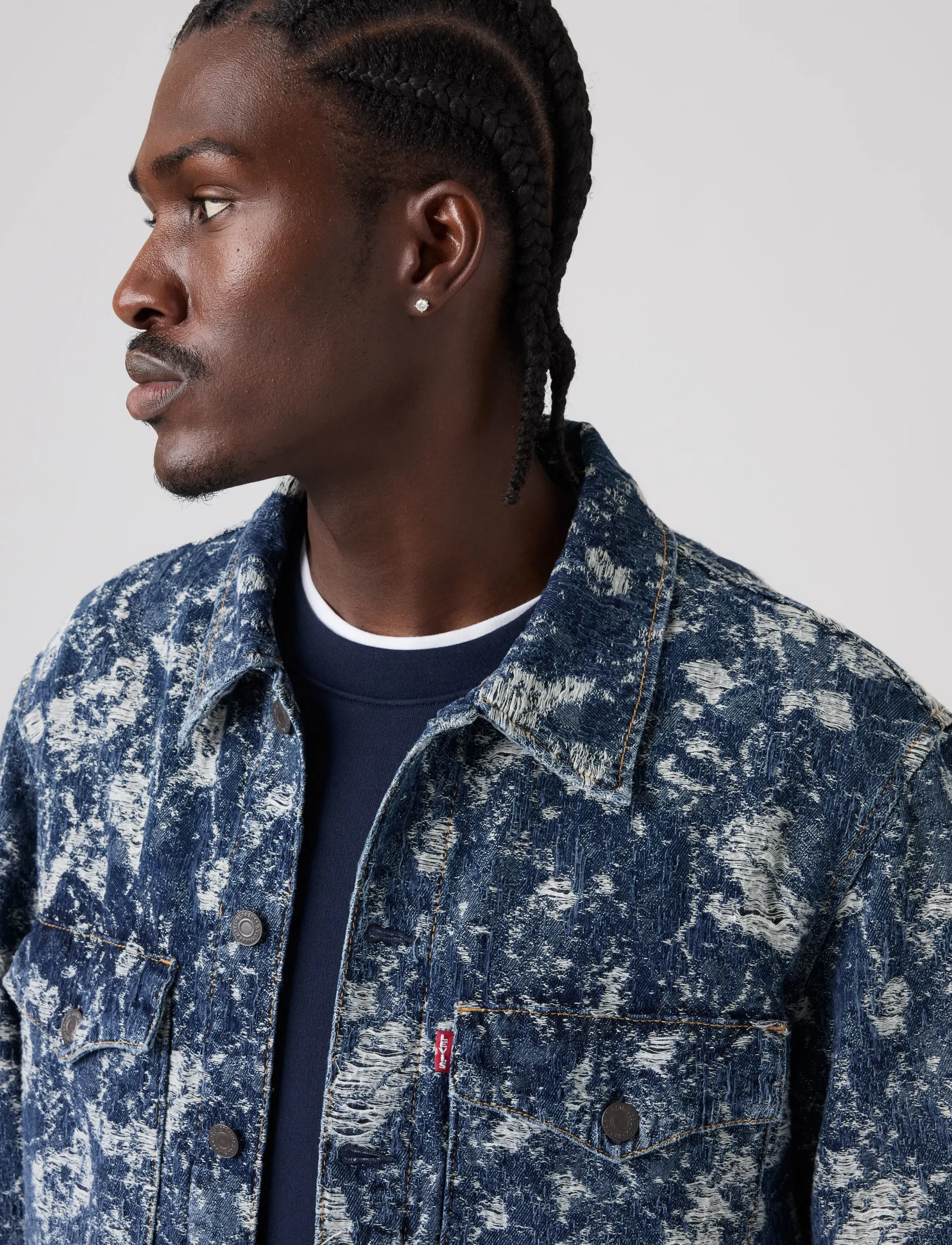 Levi's® - EMBARCADERO STATION JKT IT WAS - ungefütterte denimjacken - med indigo - worn in - 5