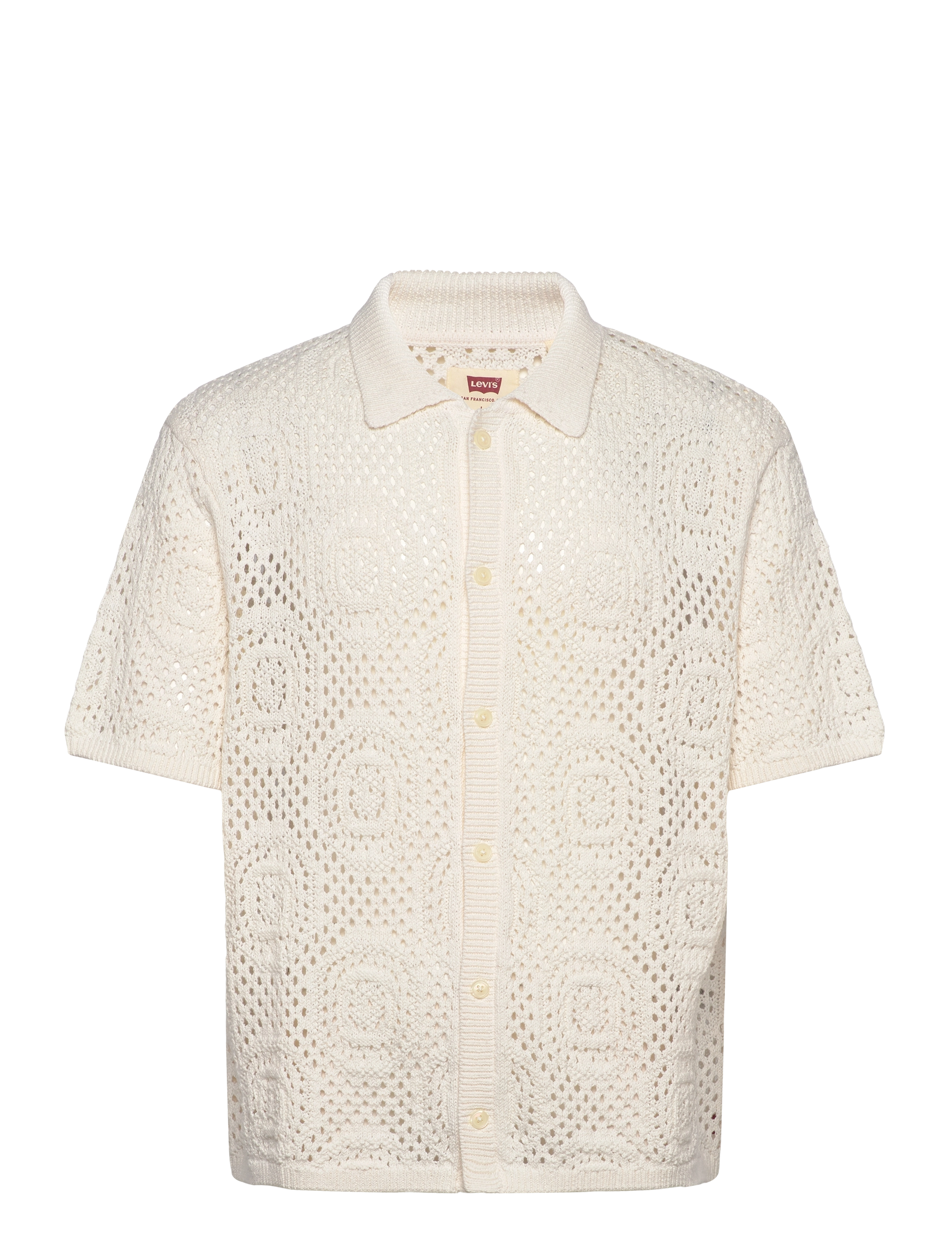 LEVI'S Pullover Camp Shirt Pointelle C Cream - XL - Herren