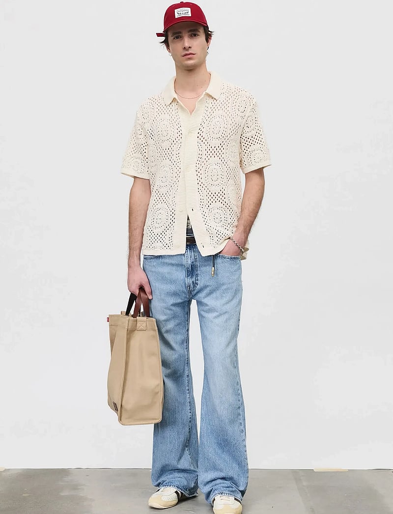 Levi's® - SWEATER CAMP SHIRT POINTELLE C - kootud polosärgid - multi-color - 0