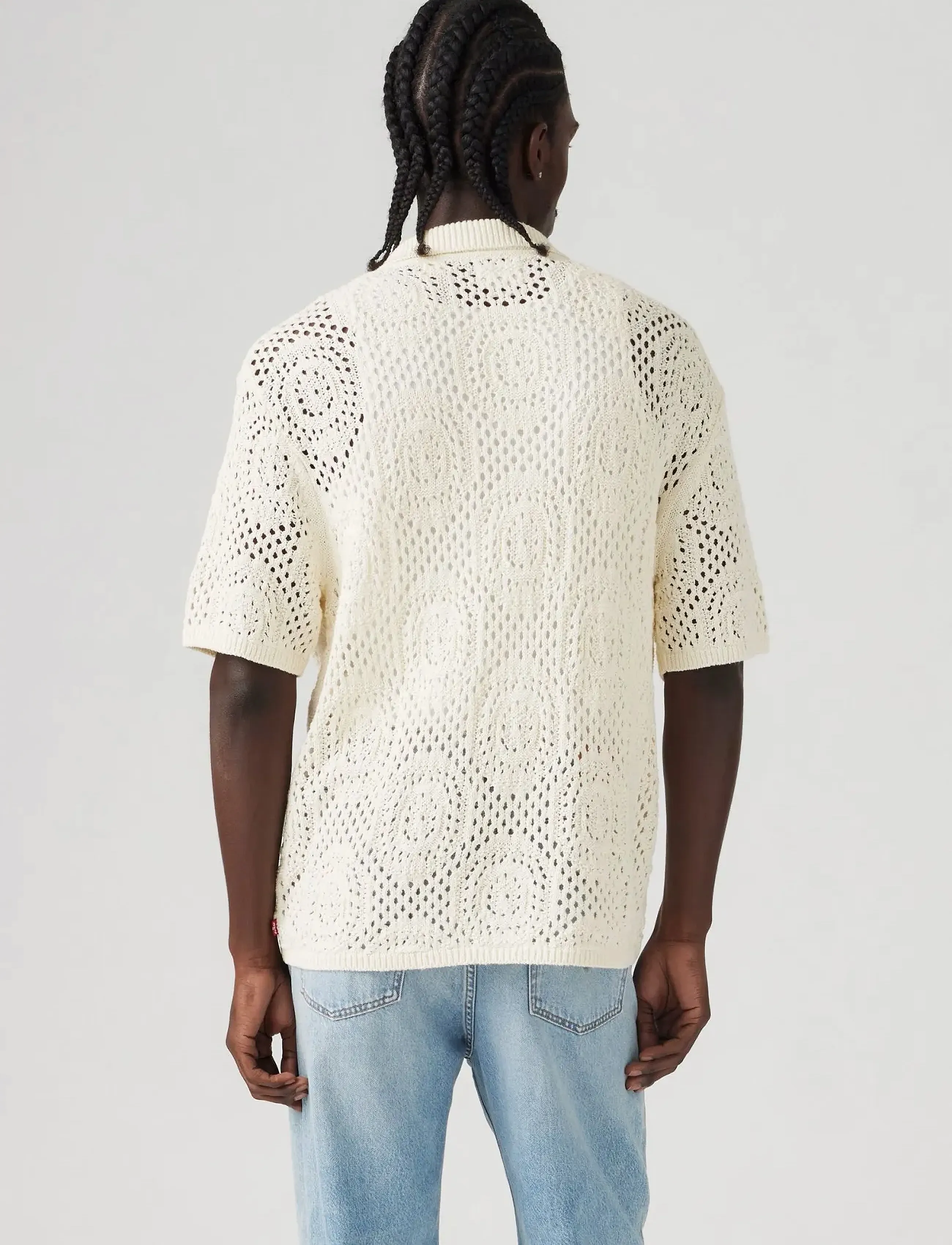 Levi's® - SWEATER CAMP SHIRT POINTELLE C - kootud polosärgid - multi-color - 3
