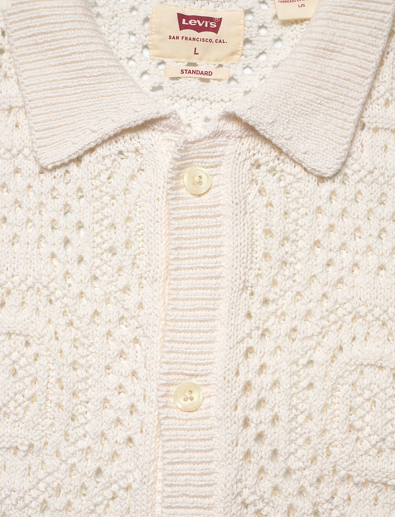 Levi's® - SWEATER CAMP SHIRT POINTELLE C - kootud polosärgid - multi-color - 4