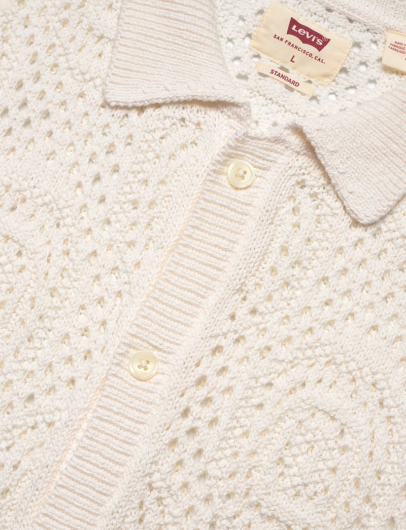 Levi's® - SWEATER CAMP SHIRT POINTELLE C - kootud polosärgid - multi-color - 5