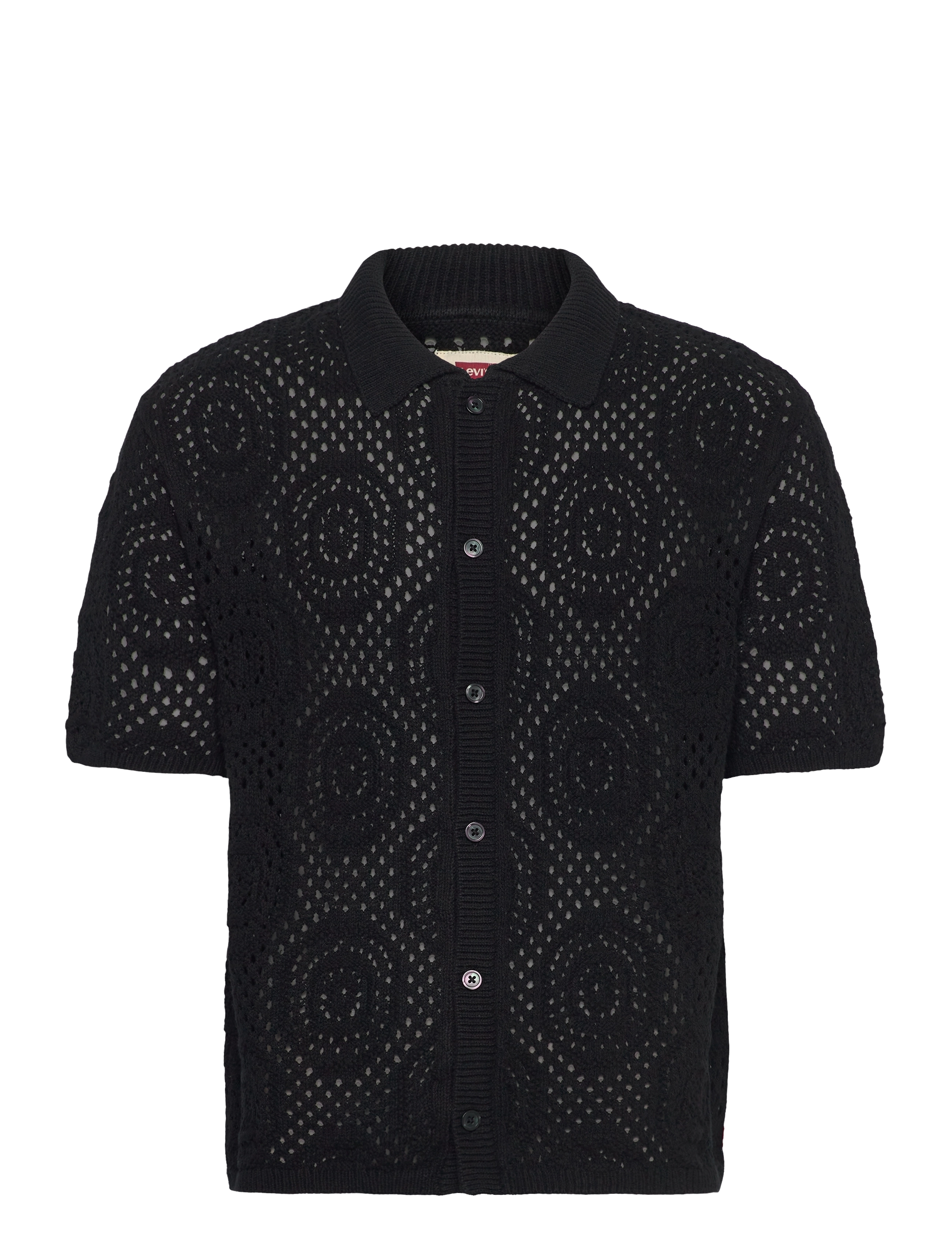 LEVI'S Pullover Camp Shirt Pointelle C Schwarz - XL - Herren
