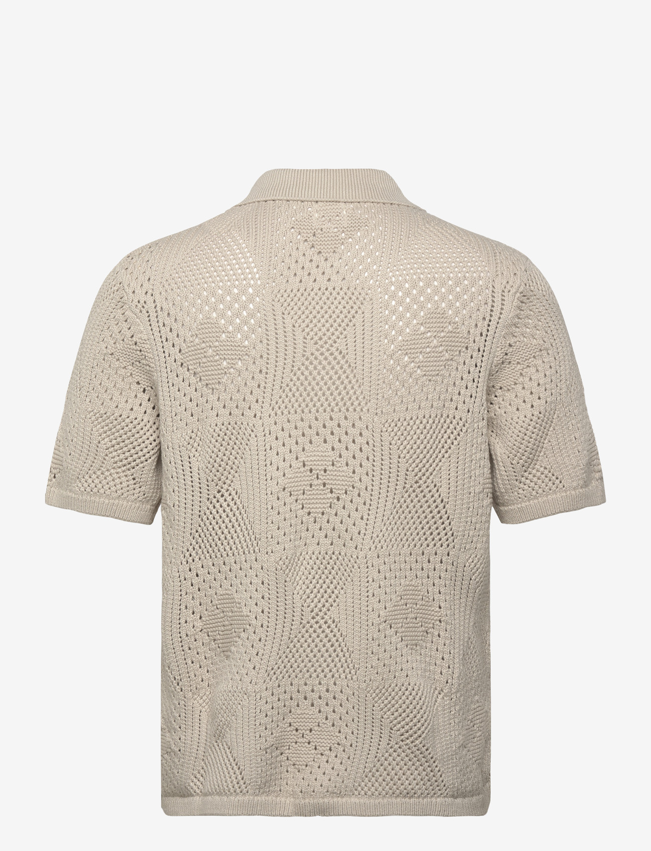 Levi's® - SWEATER CAMP SHIRT PUMICE STON - knitted polos - neutrals - 2