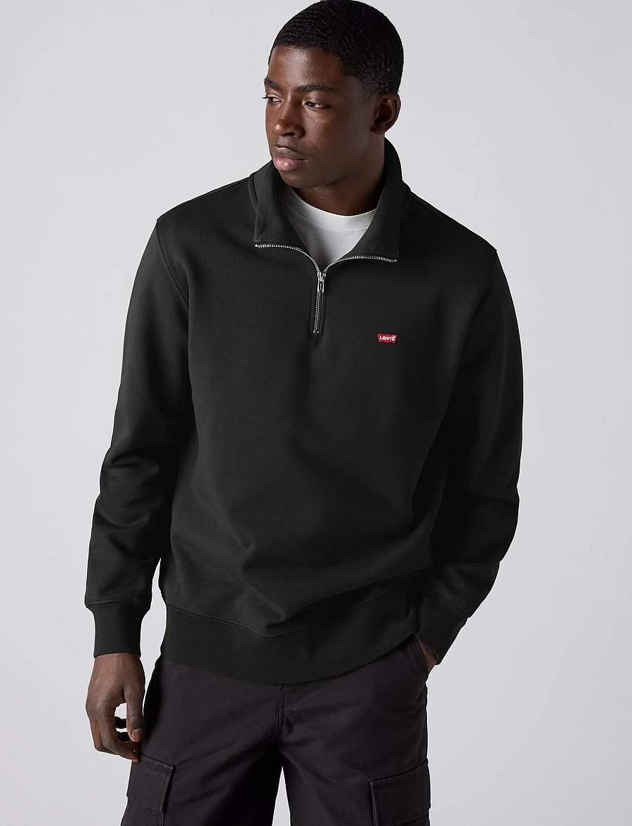 Levi's® - LSE_ORIGINAL HM 1/4 ZIP COFFEE - half zip-tröjor - browns - 0