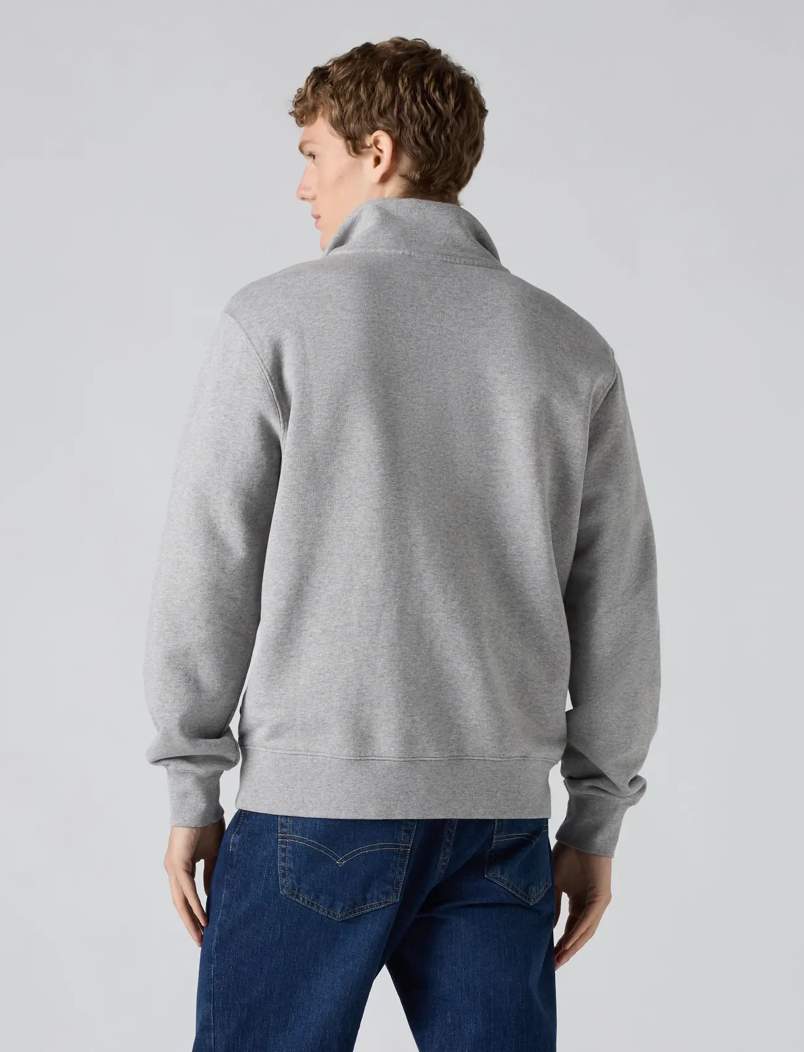 Levi's® - LSE_ORIGINAL HM 1/4 ZIP LSE_MI - poolpika lukuga džemprid - greys - 4