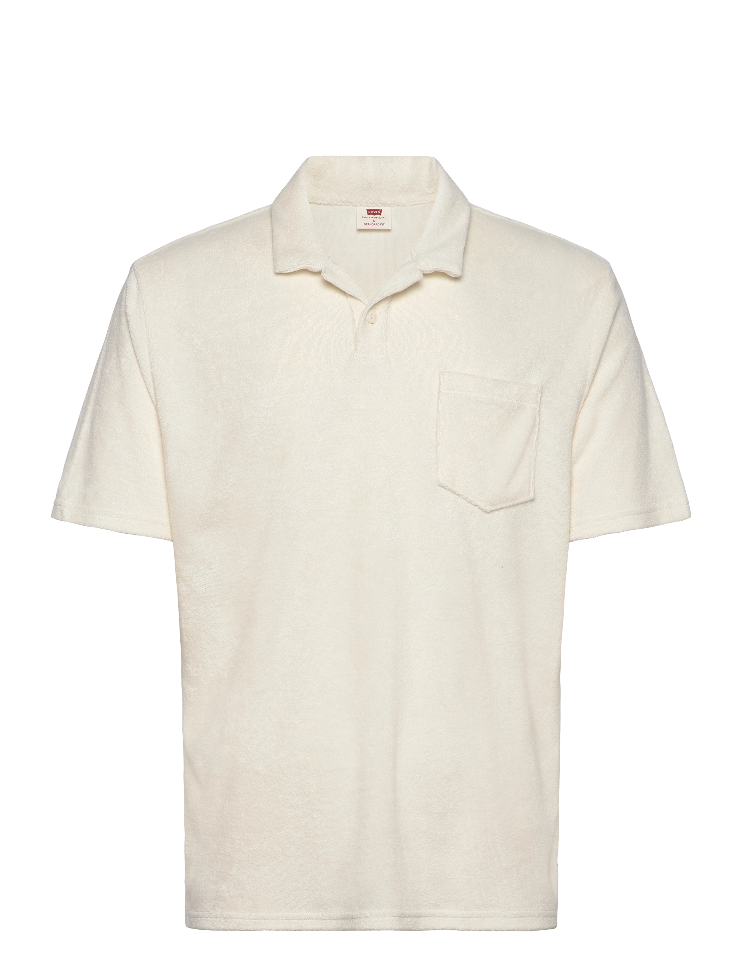 LEVI'S Terry Pocket Polo Egret Cream - XL - Herren