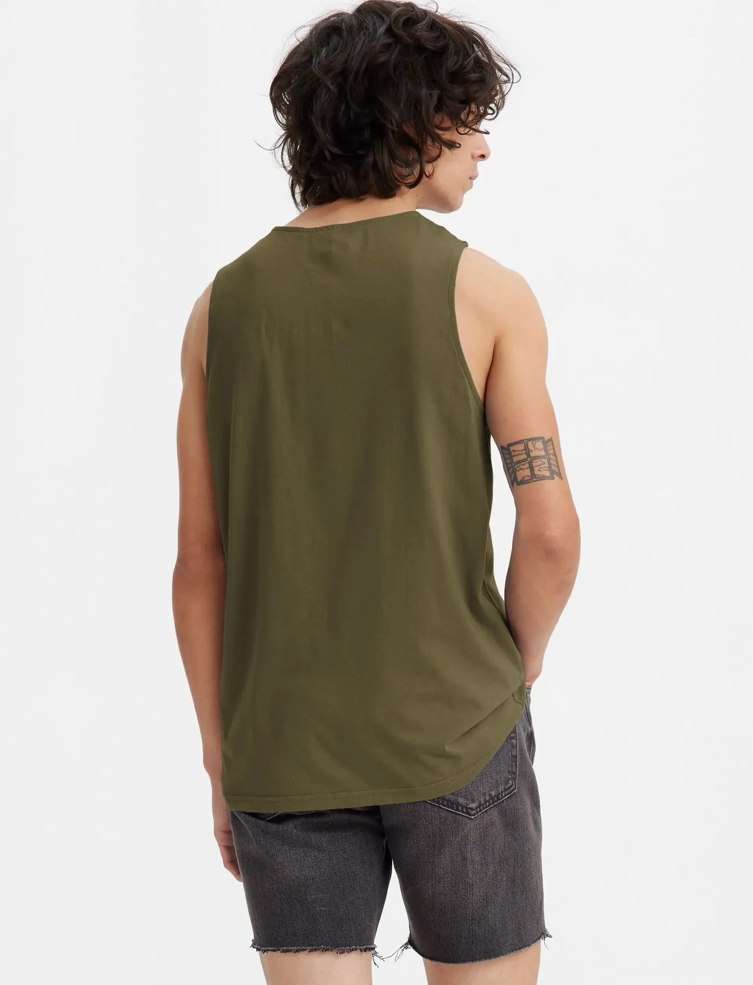 Levi's® - LSE_HOUSEMARK TANK OLIVE NIGHT - greens - 3
