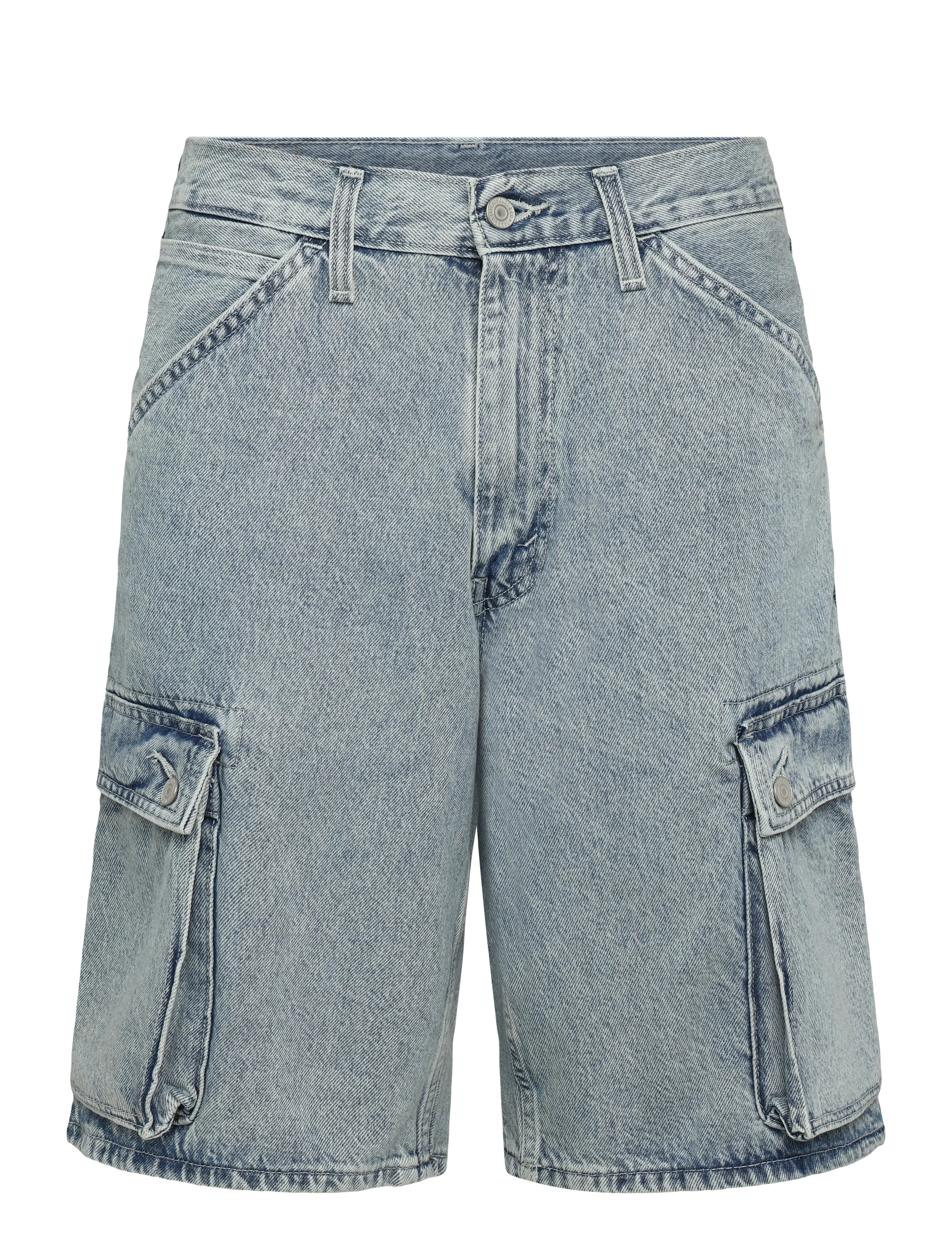 Levi's® 478 BAGGY CARGO SHORTS MY POCK - Shorts - LIGHT INDIGO - WORN IN / blue