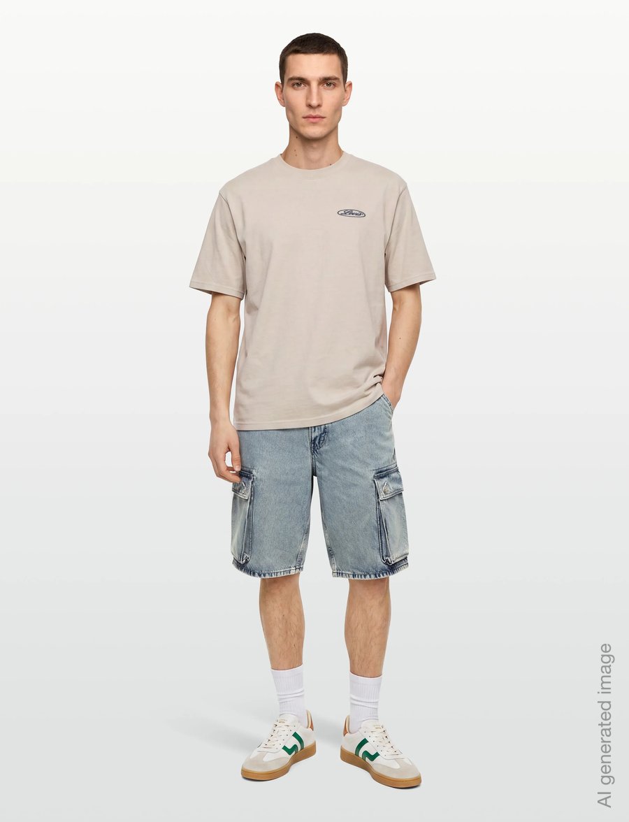 Levi's® - 478 BAGGY CARGO SHORTS MY POCK - cargo shorts - light indigo - worn ins - 0