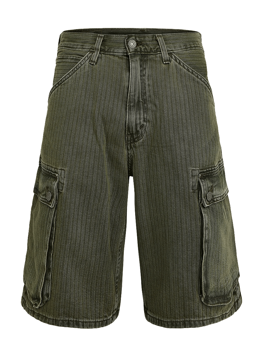 Levi's® - 478 BAGGY CARGO SHORTS FOREST - cargoshorts - greens - 0
