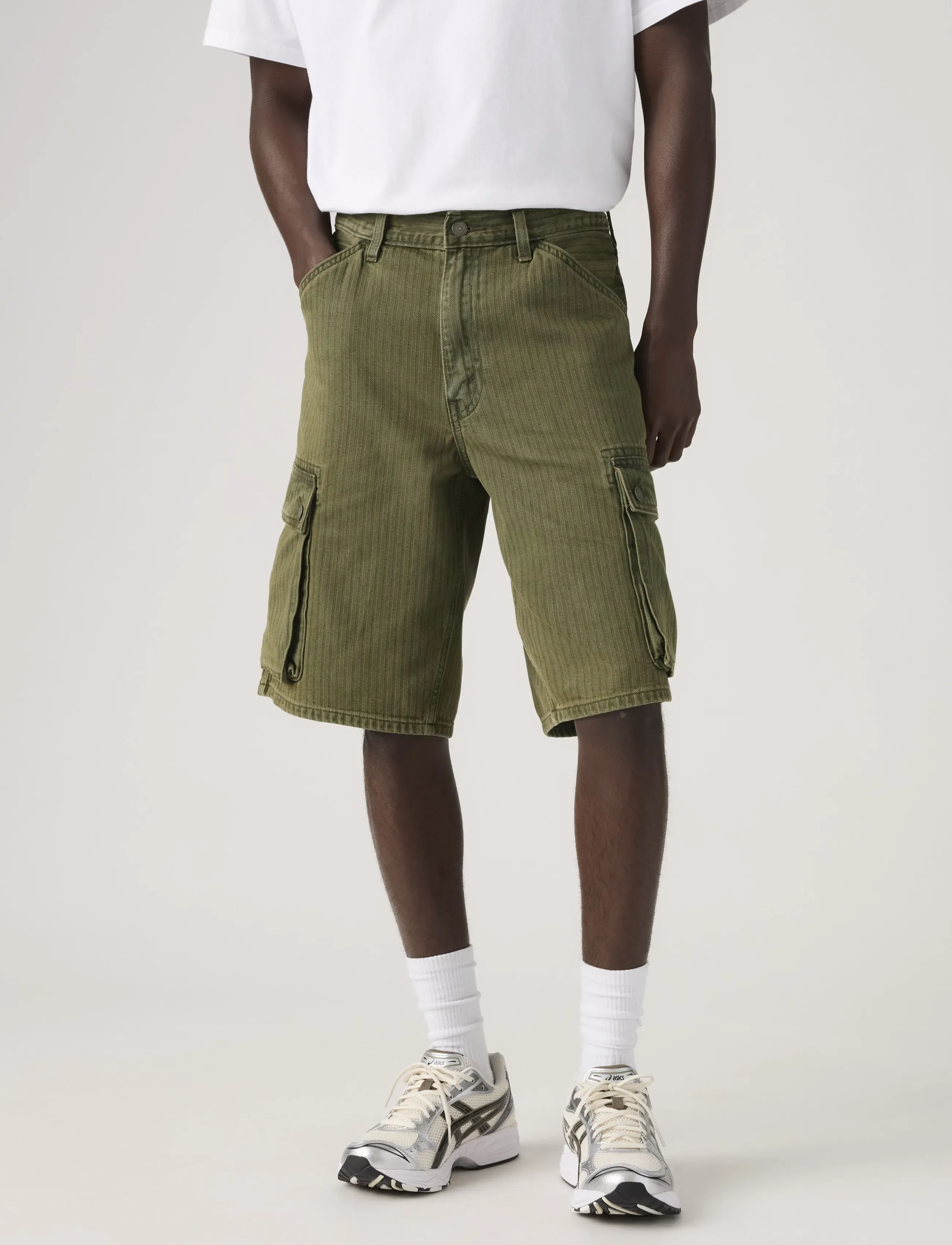 Levi's® - 478 BAGGY CARGO SHORTS FOREST - casual shorts - greens - 3