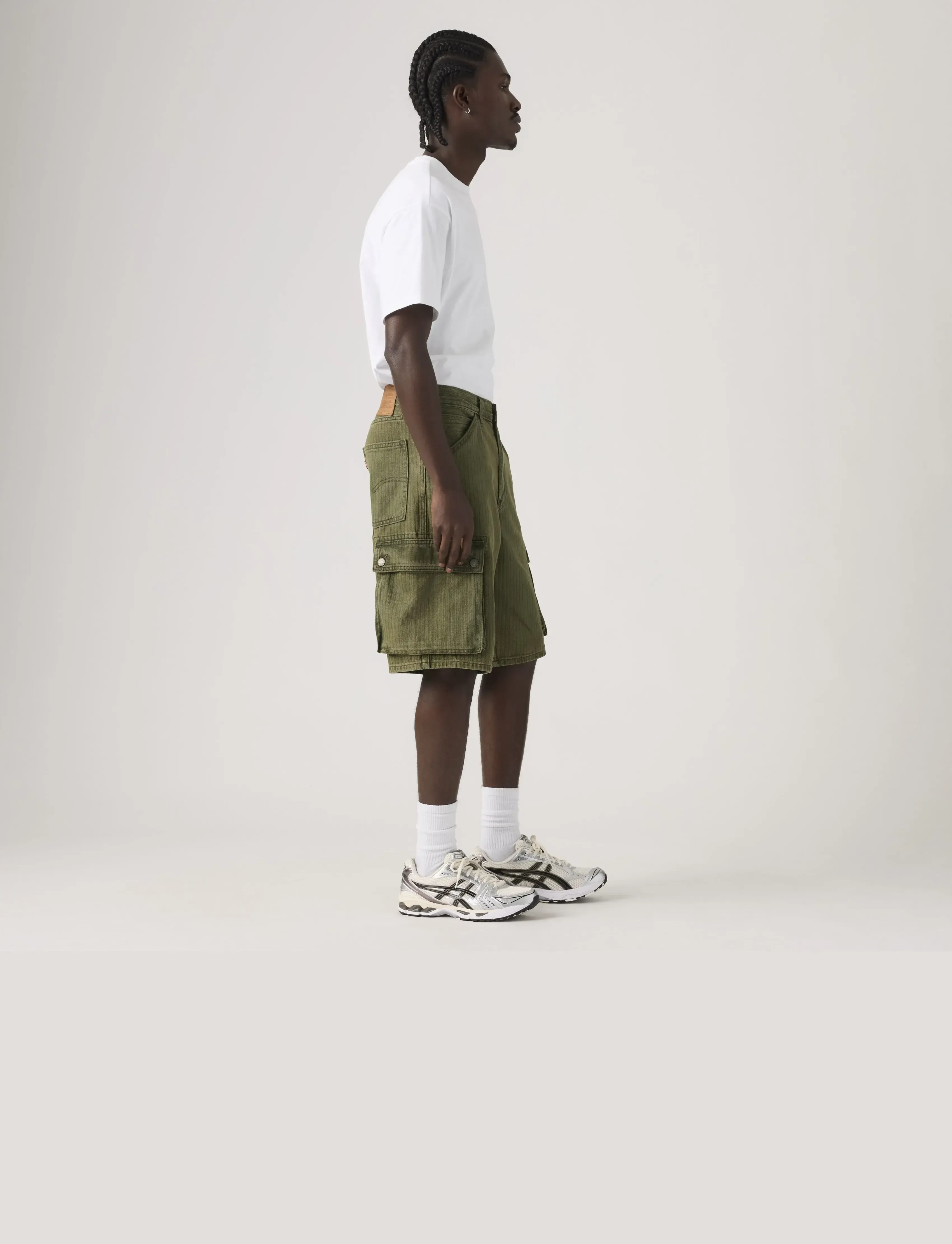 Levi's® - 478 BAGGY CARGO SHORTS FOREST - casual shorts - greens - 5