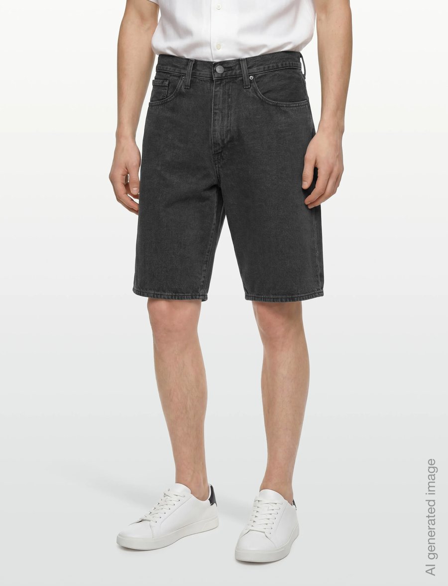 Levi's® - 478 BAGGY SHORTS OVERNIGHT BAG - lühikesed teksapüksid - blacks - 3