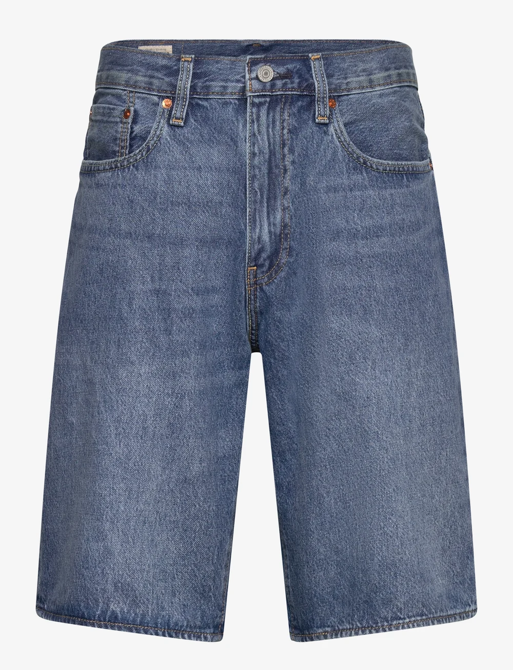 Levi's® - 478 BAGGY SHORTS MY FREQUENCY - jeans shorts - med indigo - worn in - 0