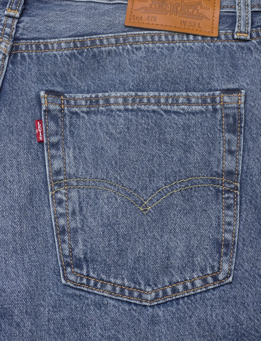 Levi's® - 478 BAGGY SHORTS MY FREQUENCY - jeans shorts - med indigo - worn in - 4