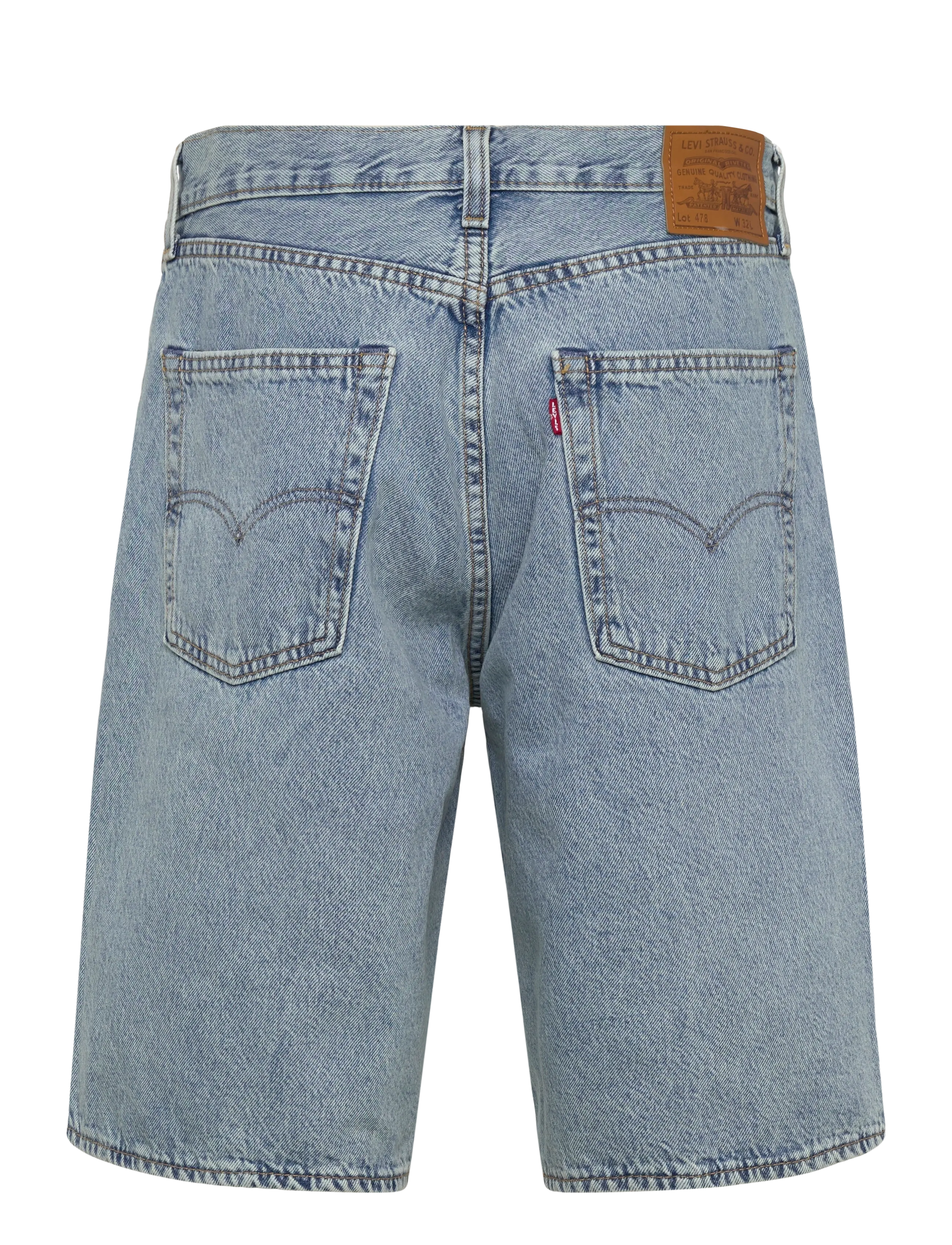 Levi's® - 478 BAGGY SHORTS MY POCKETS FU - jeans shorts - light indigo - worn in - 1