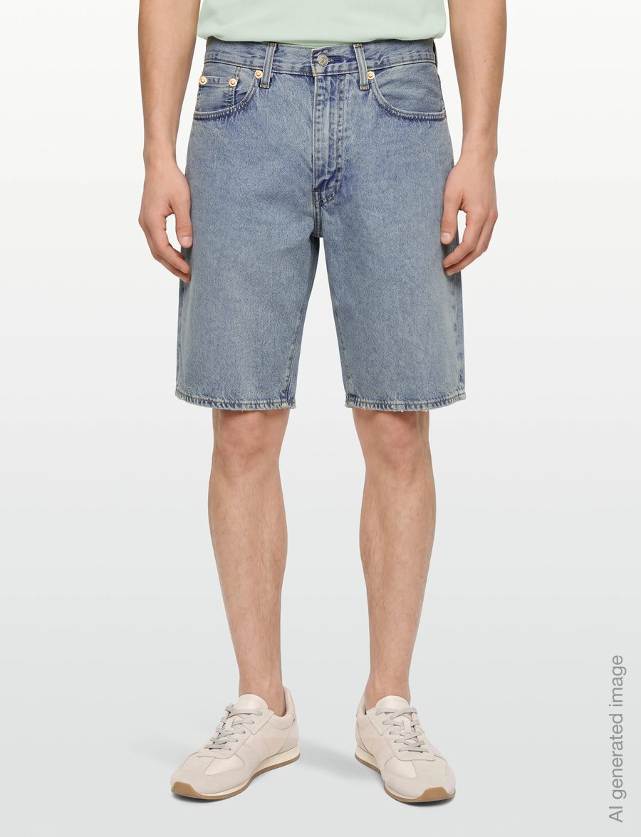 Levi's® - 478 BAGGY SHORTS MY POCKETS FU - lühikesed teksapüksid - light indigo - worn in - 3
