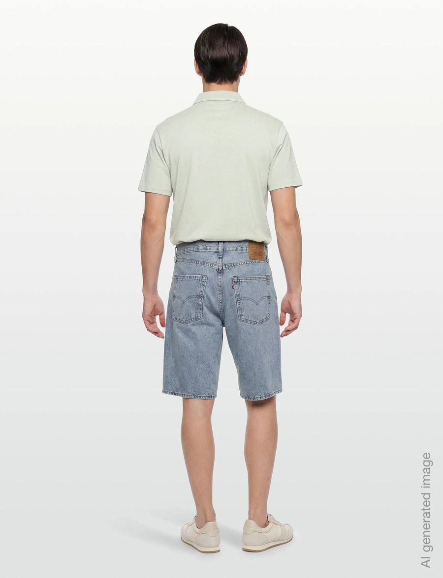 Levi's® - 478 BAGGY SHORTS MY POCKETS FU - lühikesed teksapüksid - light indigo - worn in - 4