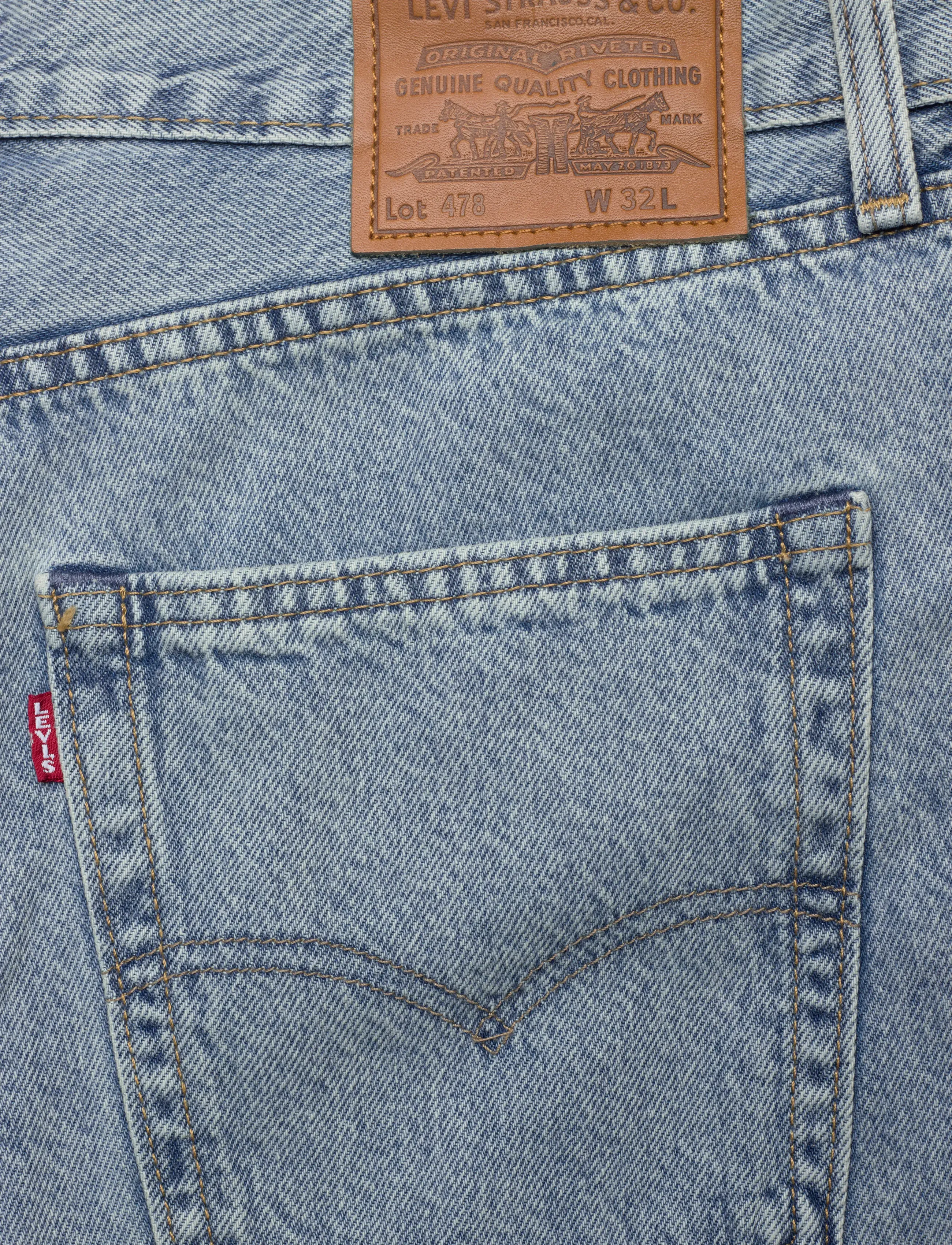 Levi's® - 478 BAGGY SHORTS MY POCKETS FU - jorts - light indigo - worn in - 4