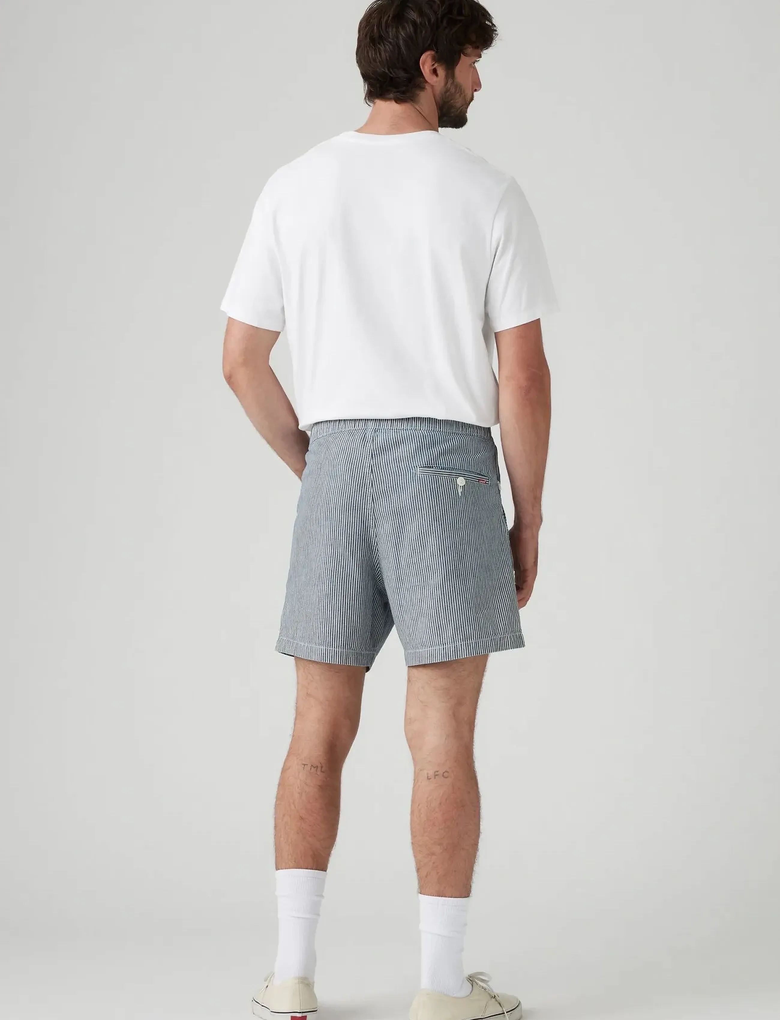Levi's® - XX CHINO BAY SHORT II MED INDIGO - FLAT FINISH - spodenki chinos - med indigo - flat finish - 4