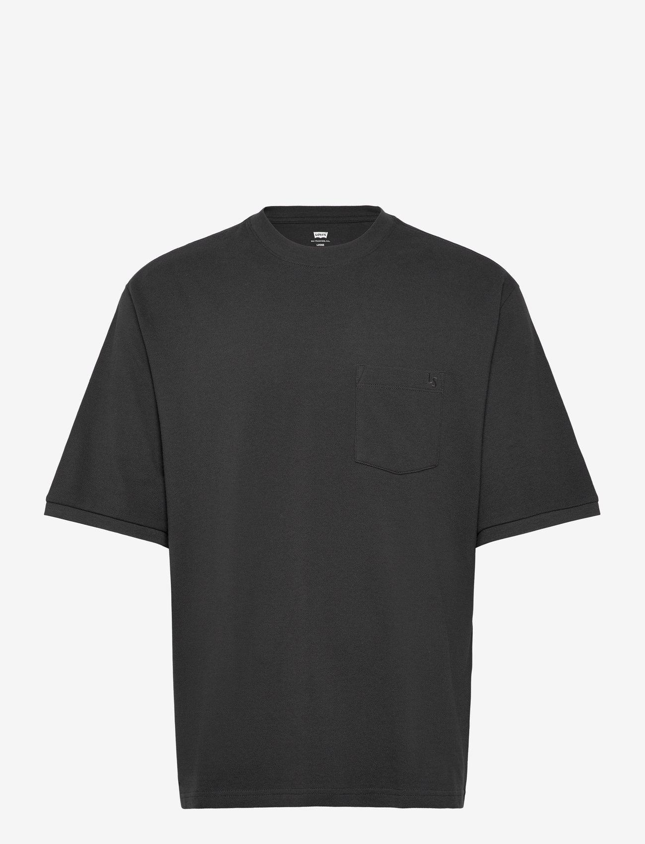 Levi's® - HALF SLEEVE PIQUE TEE DARK PHA - herbstliche kleidung - blacks - 0