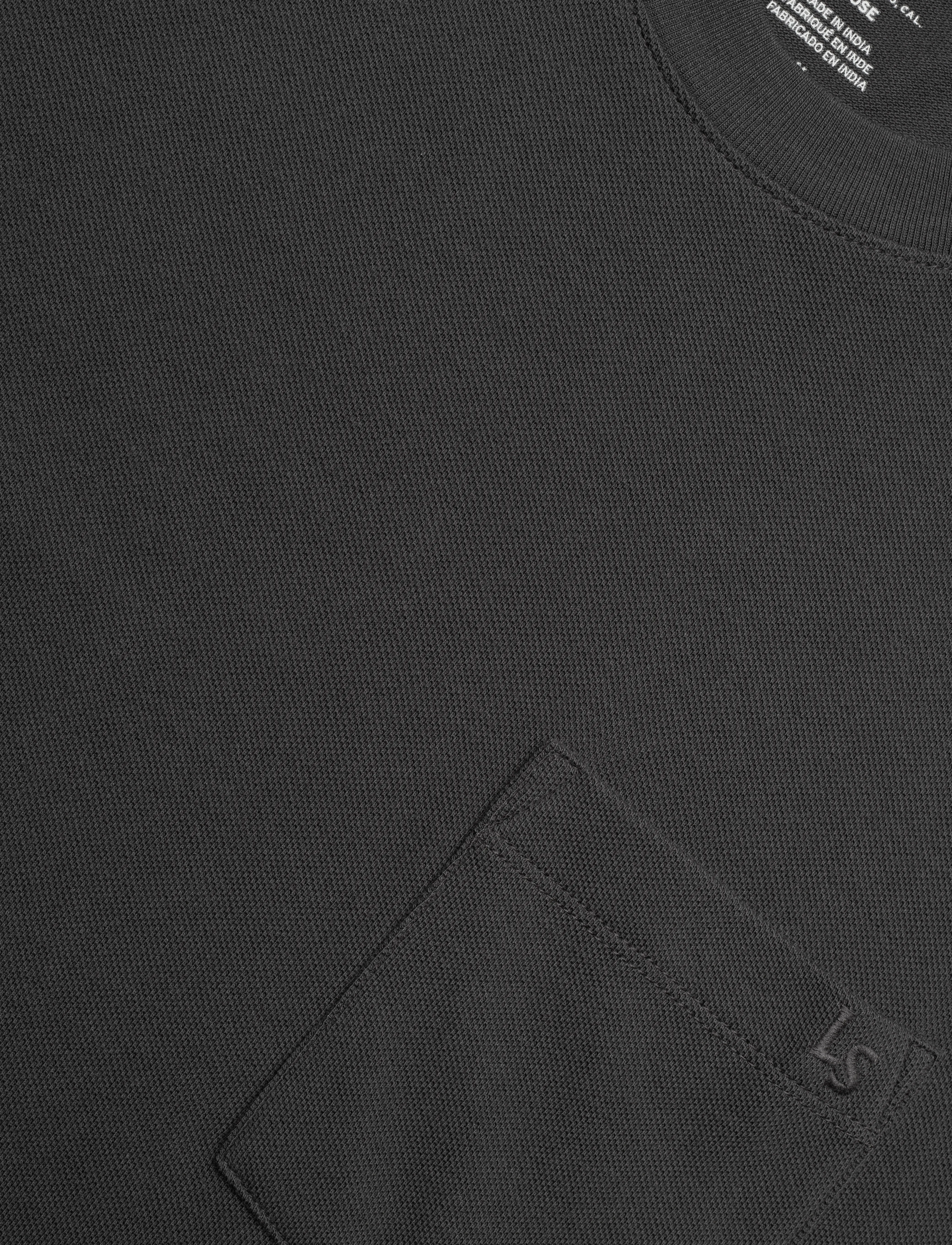 Levi's® - HALF SLEEVE PIQUE TEE DARK PHA - blacks - 5