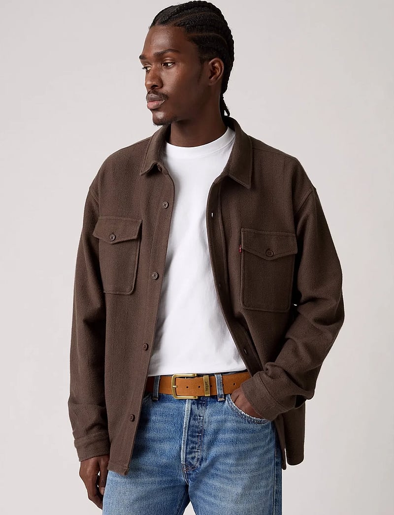 Levi's® - METAL TWO HORSE KEEPER BELT OV - classic belts - neutrals - 0