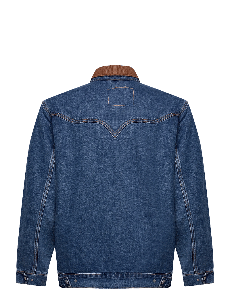 Levi's® - WESTERN SHORTHORN TRK NORTH AC - vestes en jean non doublées - dark indigo - worn in - 2