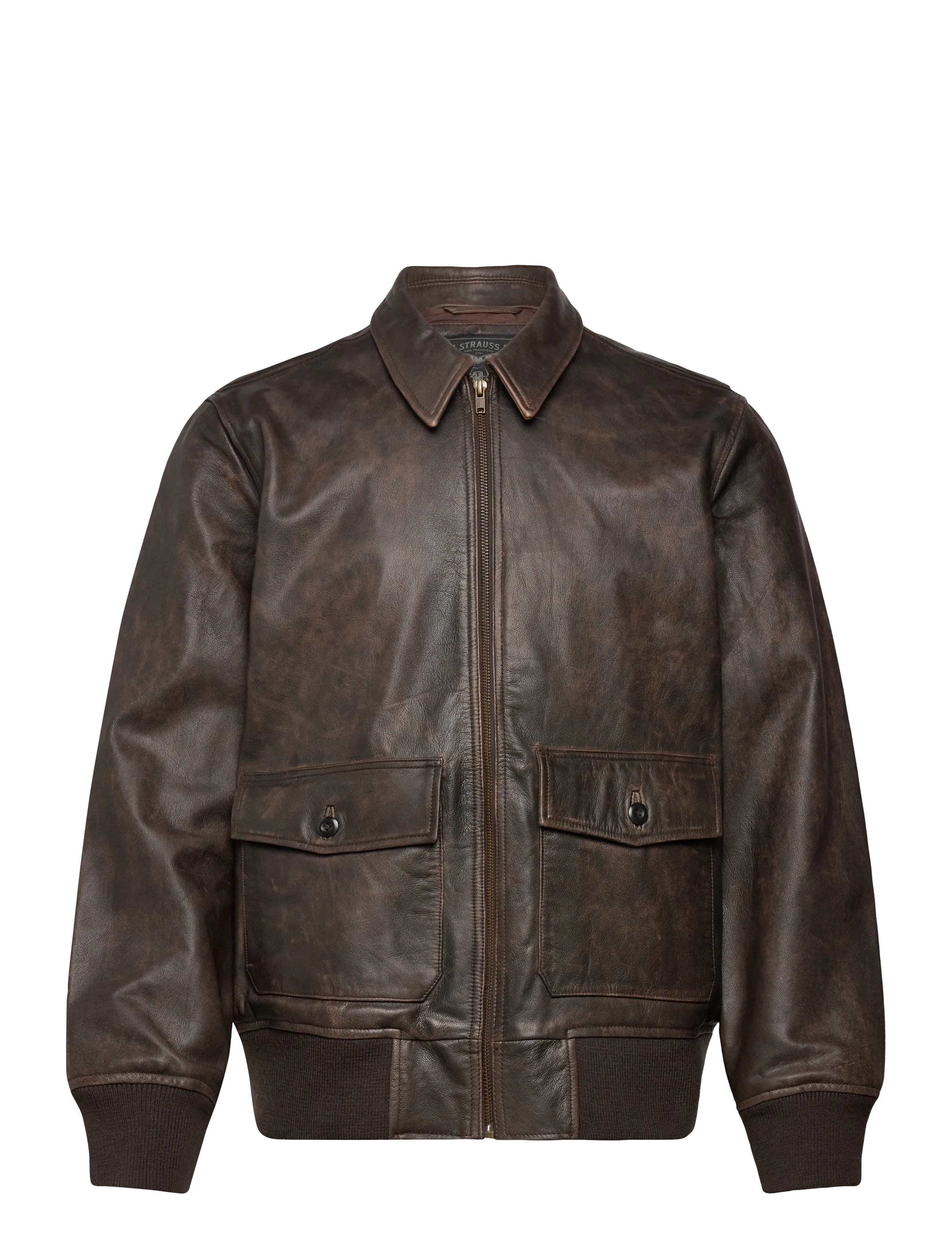 Levi's® CLAYTON LEATHER AVIATOR BROWN - Riided - BROWNS / brown