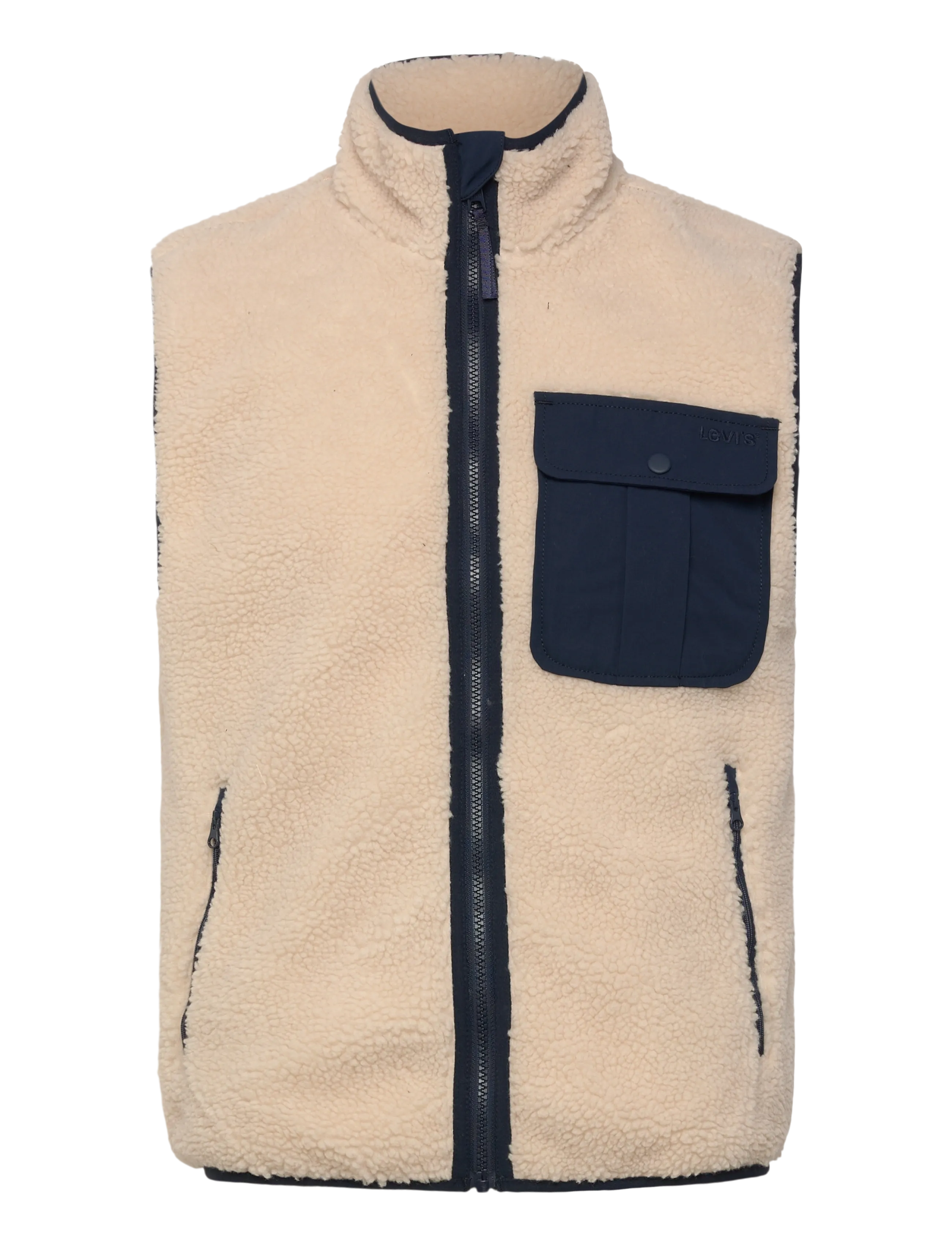 LEVI'S Joonie Sherpa Vest Oatmeal Cream - XL - Herren