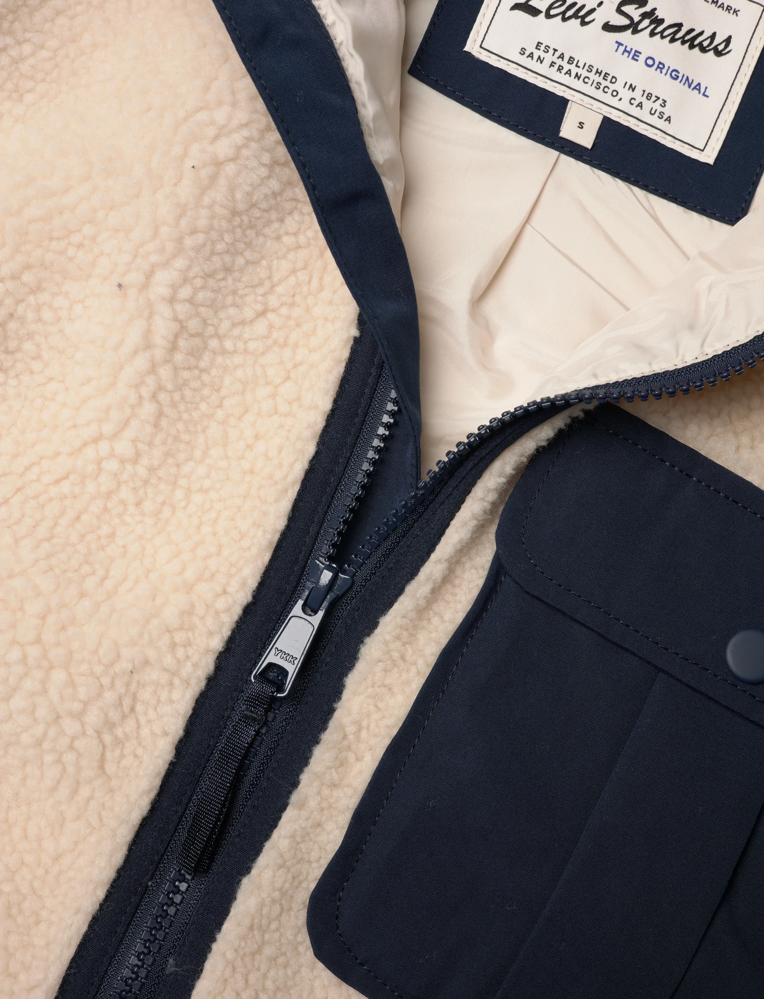 Levi's® - JOONIE SHERPA VEST OATMEAL - veste - neutrals - 4