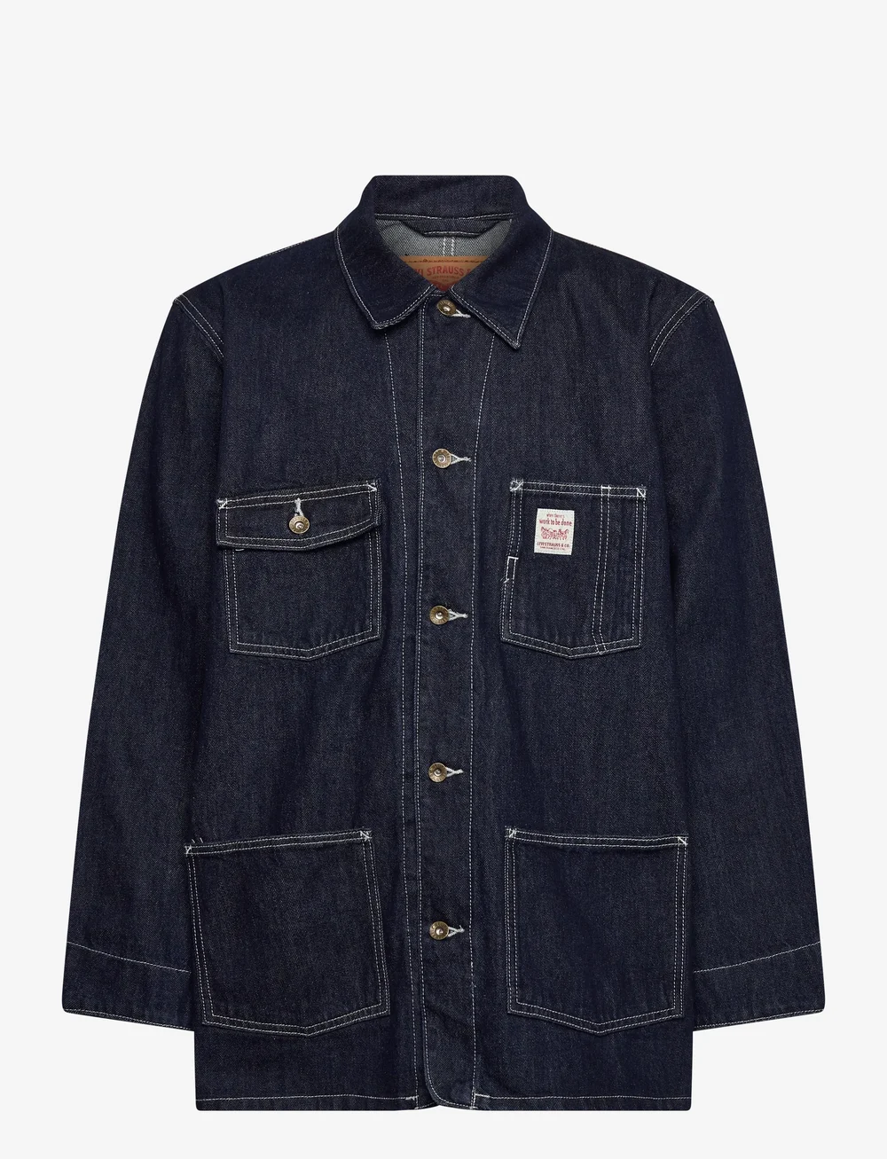 Levi's® - BERKLEY CHORE COAT MORNIN CLAS - uforede denimjakker - dark indigo - flat finish - 1