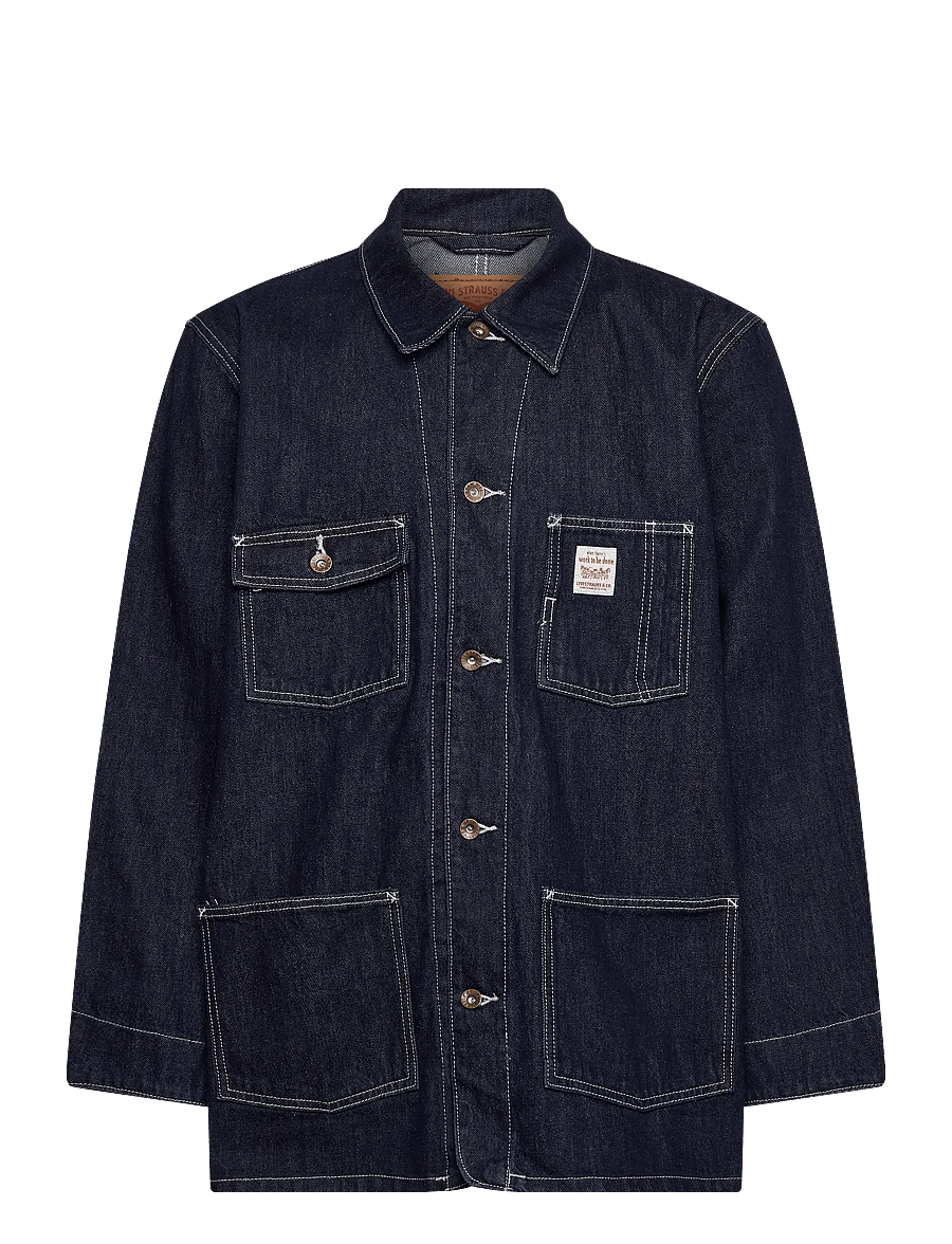Levi's® - BERKLEY CHORE COAT MORNIN CLAS - uforede denimjakker - dark indigo - flat finish - 1