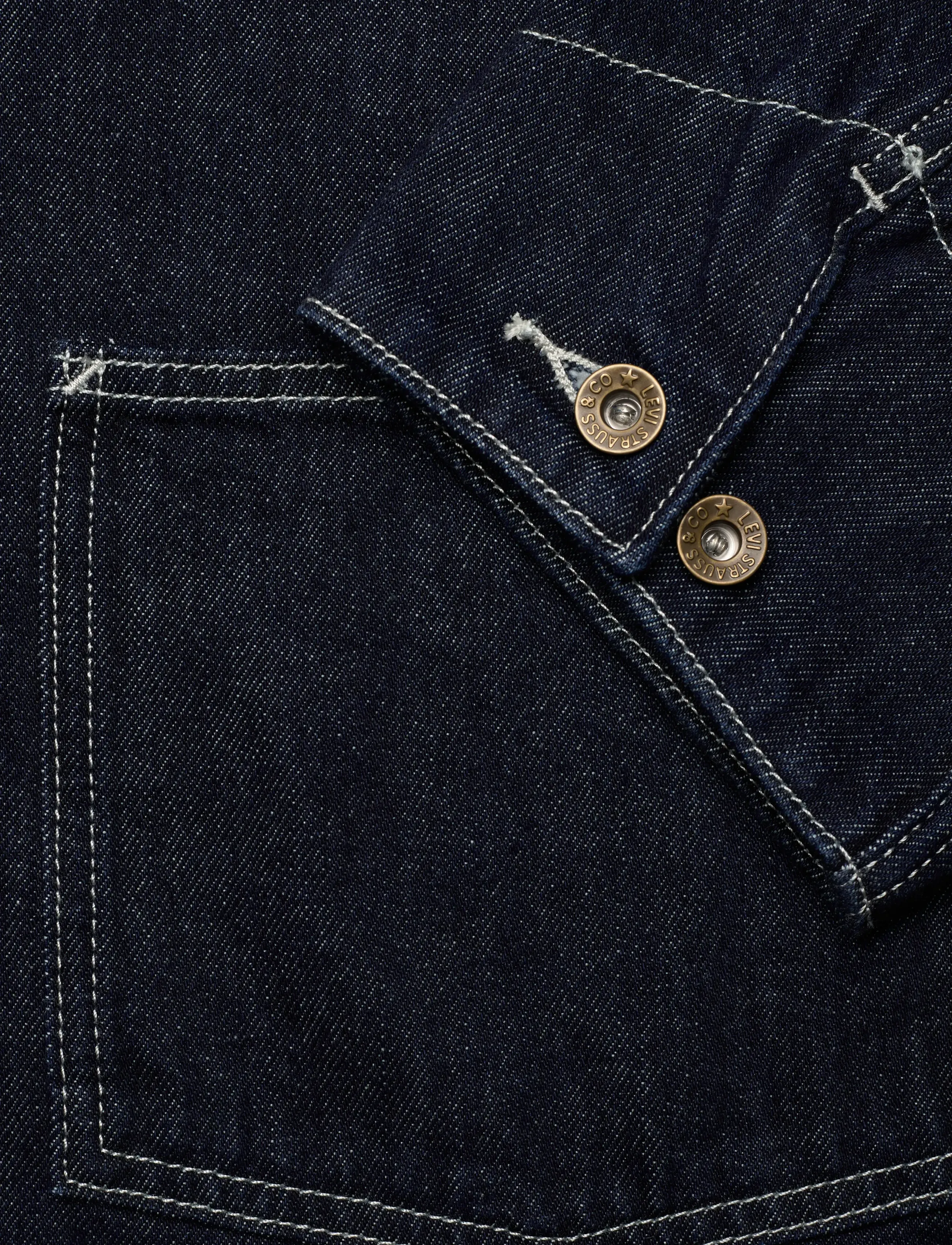 Levi's® - BERKLEY CHORE COAT MORNIN CLAS - uforede denimjakker - dark indigo - flat finish - 5