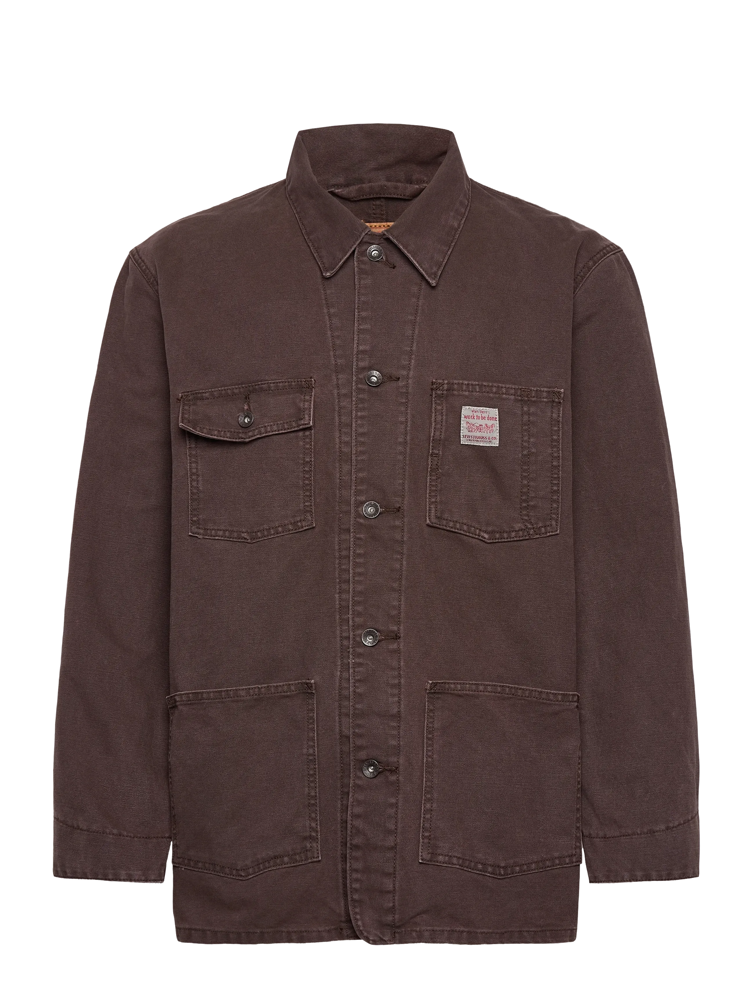 BERKLEY CHORE COAT CRACKIN BRA - BROWNS