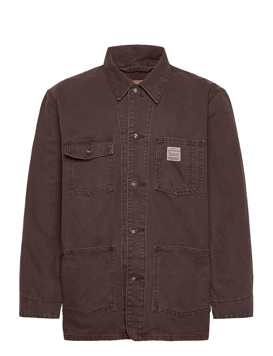 Levi's® - BERKLEY CHORE COAT CRACKIN BRA - spijkerjasjes zonder voering - browns - 1