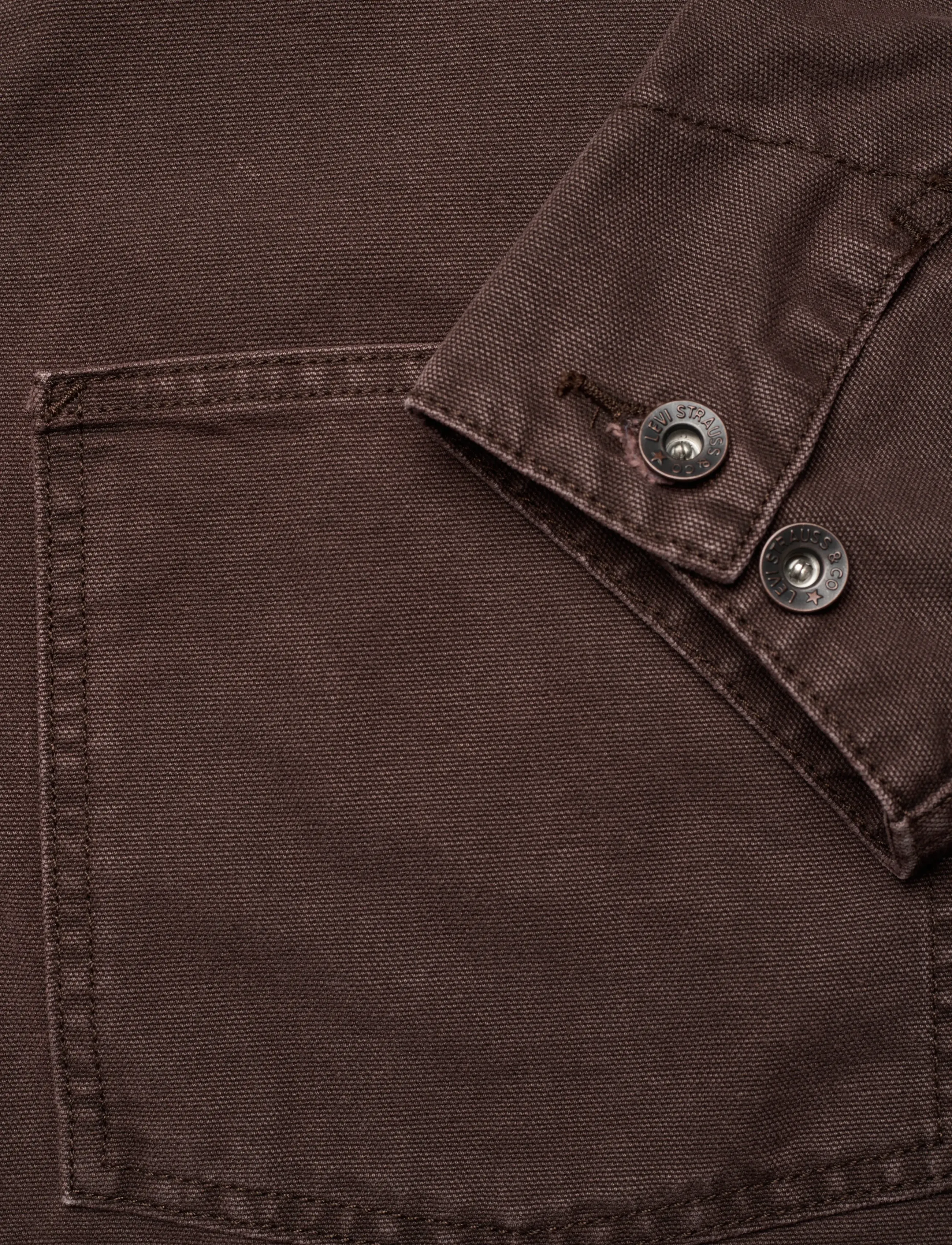Levi's® - BERKLEY CHORE COAT CRACKIN BRA - spijkerjasjes zonder voering - browns - 5