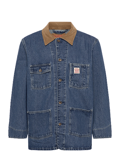 Levi's® BERKLEY CHORE COAT SUNBURNT CH - Levi's® - MED INDIGO - WORN IN / blue