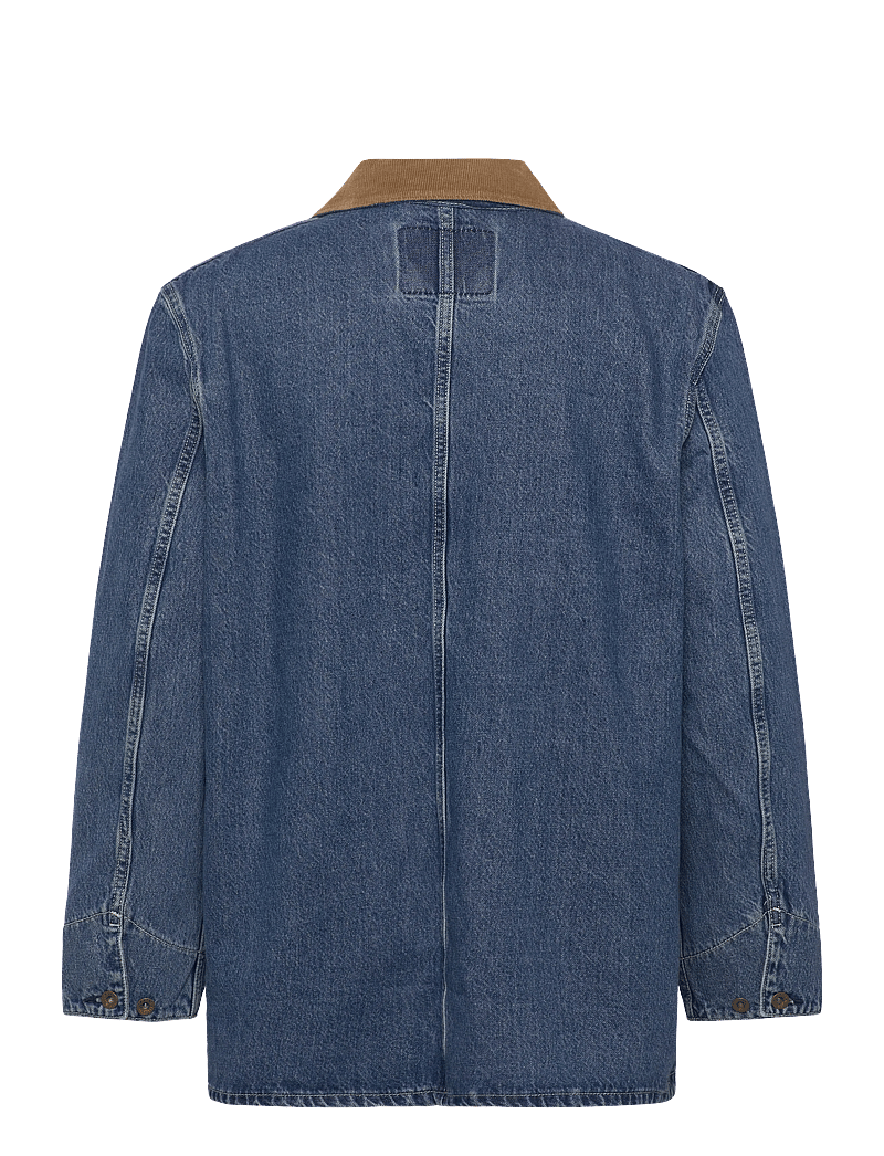 Levi's® - BERKLEY CHORE COAT SUNBURNT CH - Õhukesed mantlid - med indigo - worn in - 1