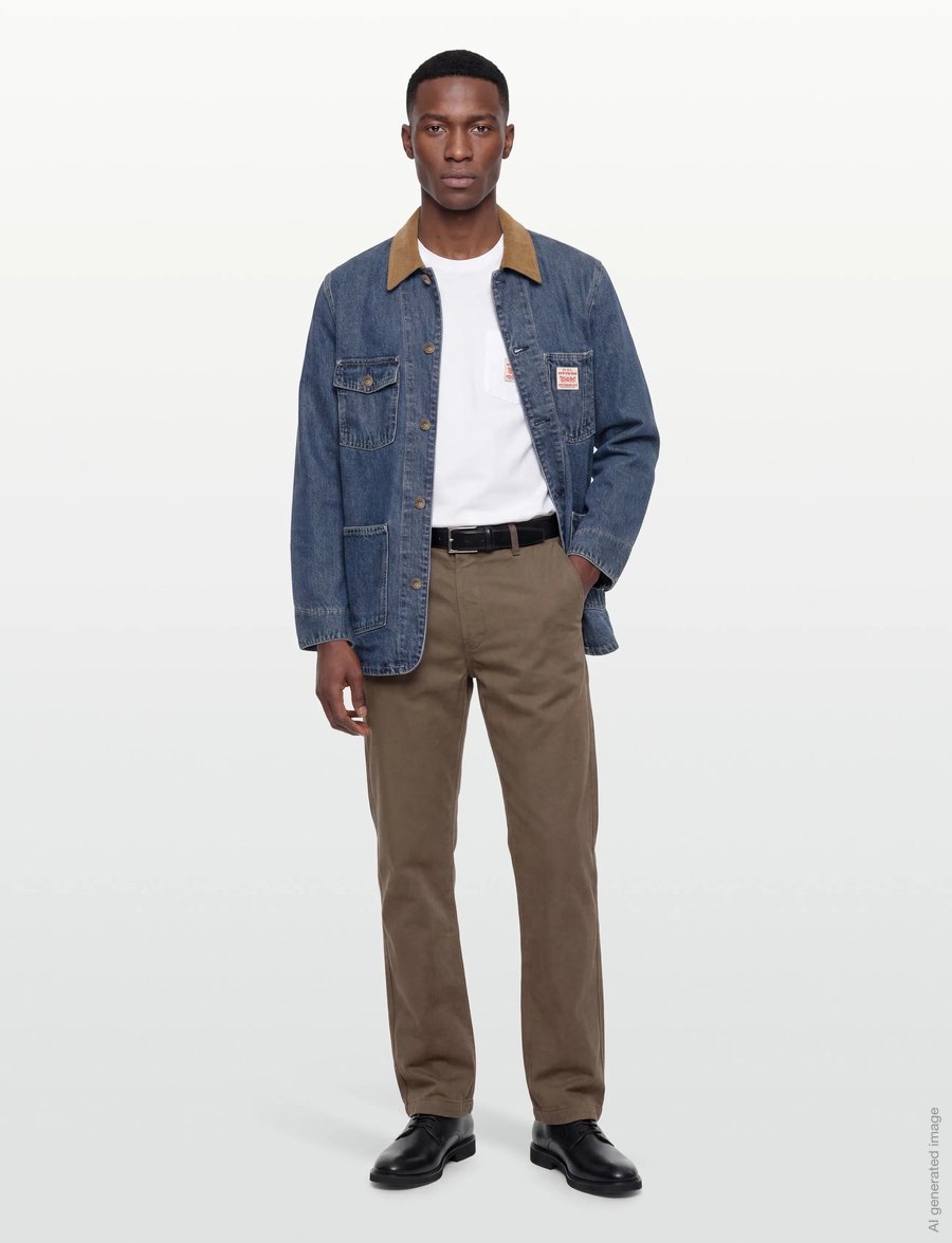 Levi's® - BERKLEY CHORE COAT SUNBURNT CH - leichte mäntel - med indigo - worn in - 0