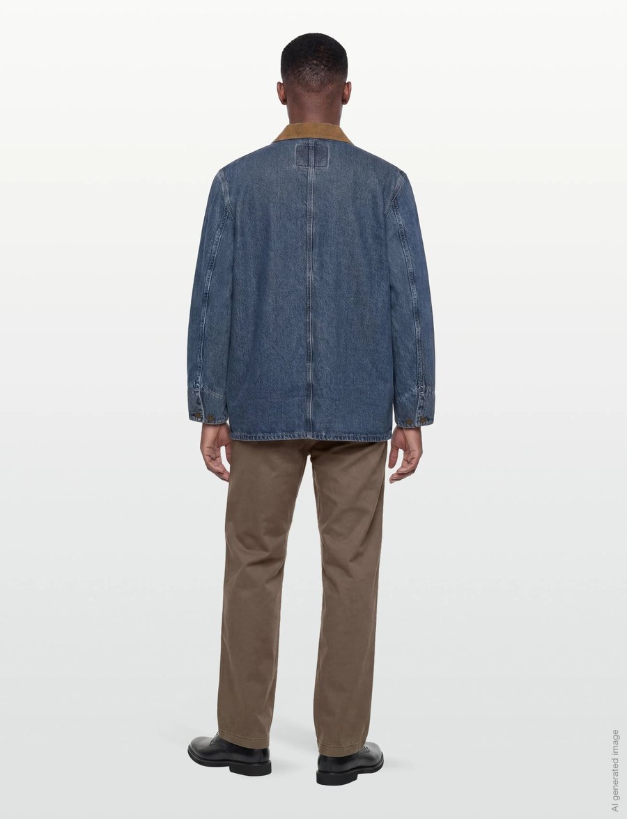 Levi's® - BERKLEY CHORE COAT SUNBURNT CH - lette frakker - med indigo - worn in - 5