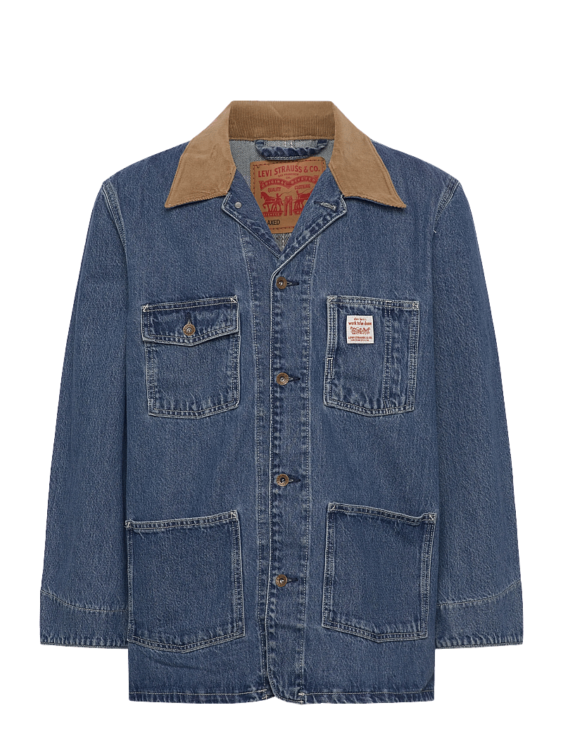 Levi's® - BERKLEY CHORE COAT SUNBURNT CH - Õhukesed mantlid - med indigo - worn in - 2