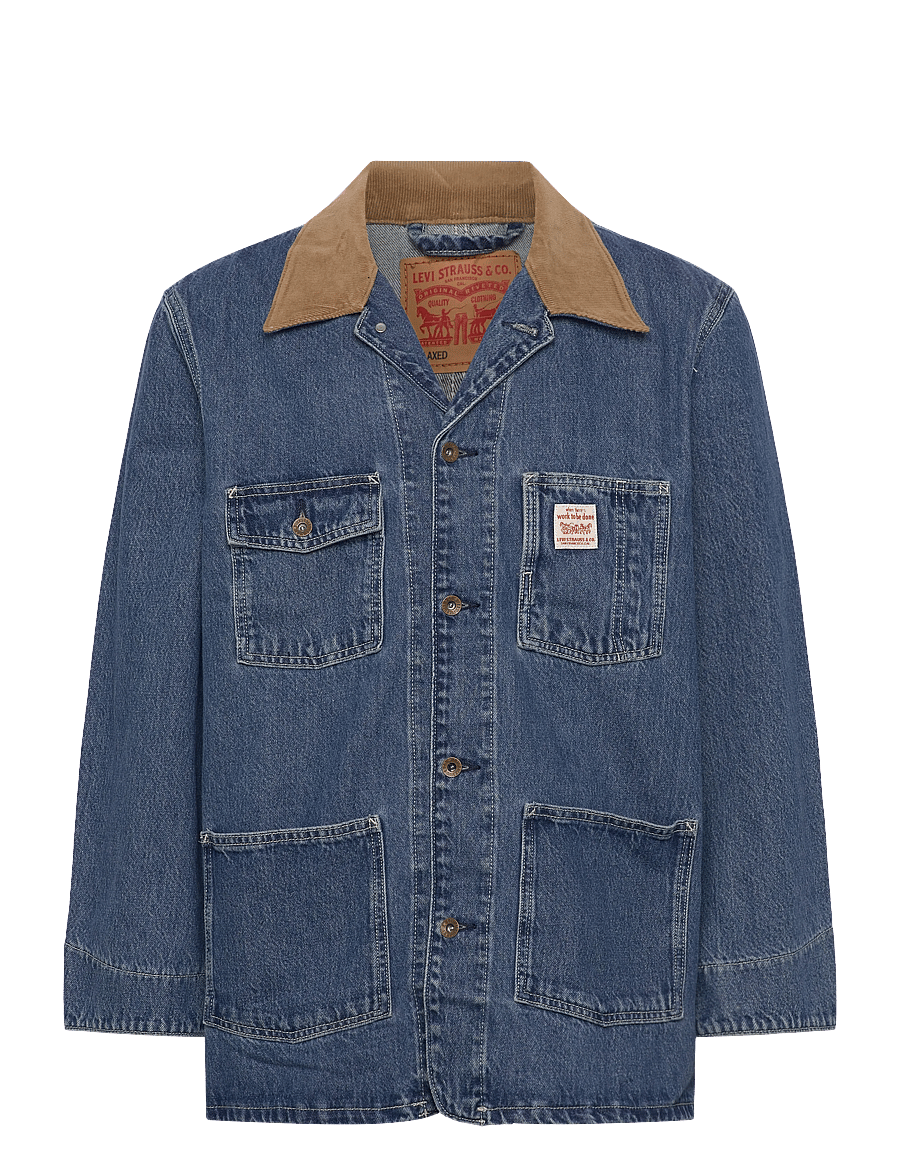Levi's® - BERKLEY CHORE COAT SUNBURNT CH - leichte mäntel - med indigo - worn in - 3