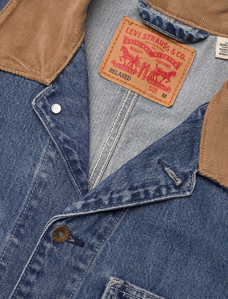 Levi's® - BERKLEY CHORE COAT SUNBURNT CH - Õhukesed mantlid - med indigo - worn in - 3